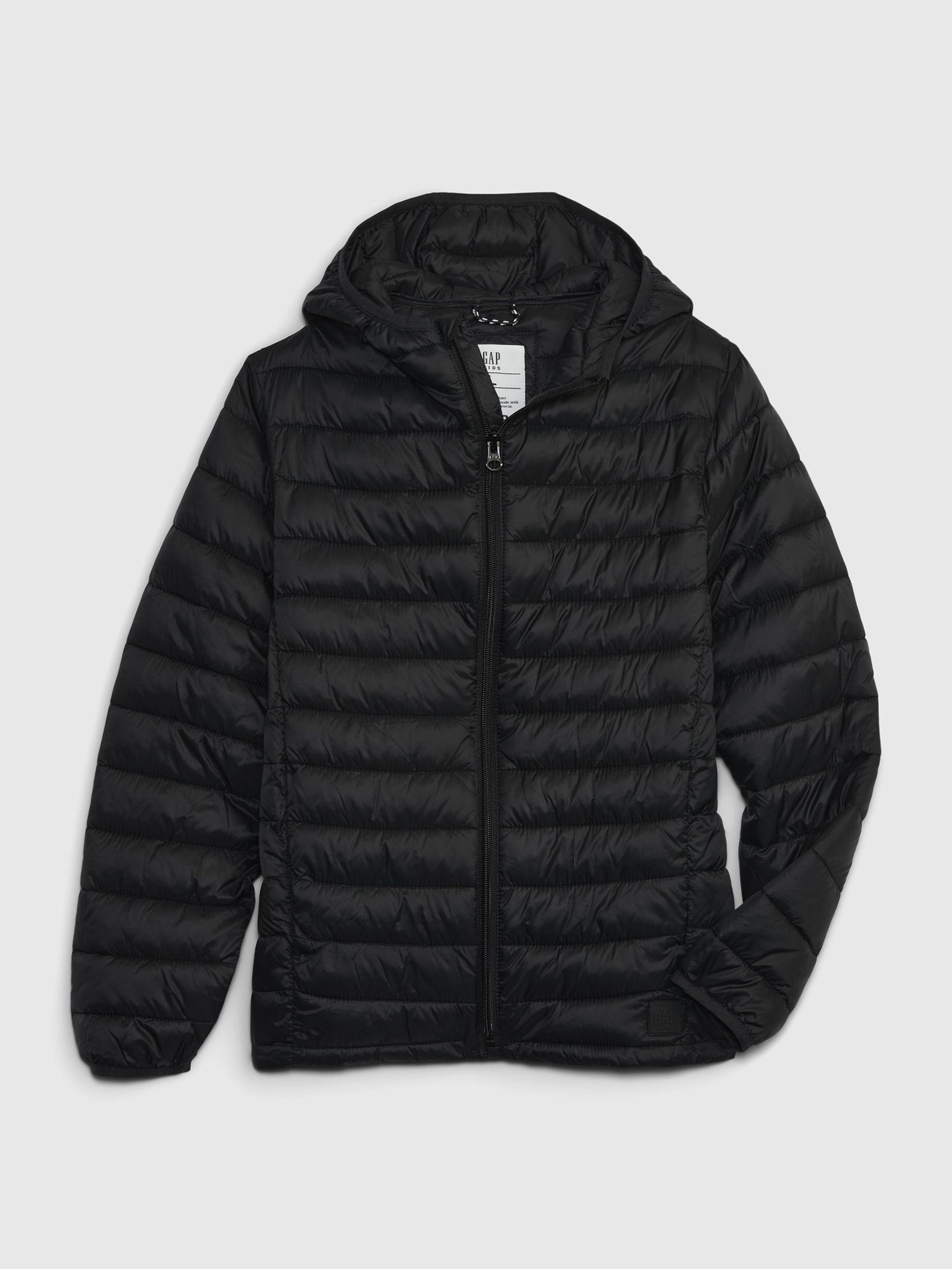 Black Lightweight Puffer Jacket (4-13yrs) - Image 1 of 1