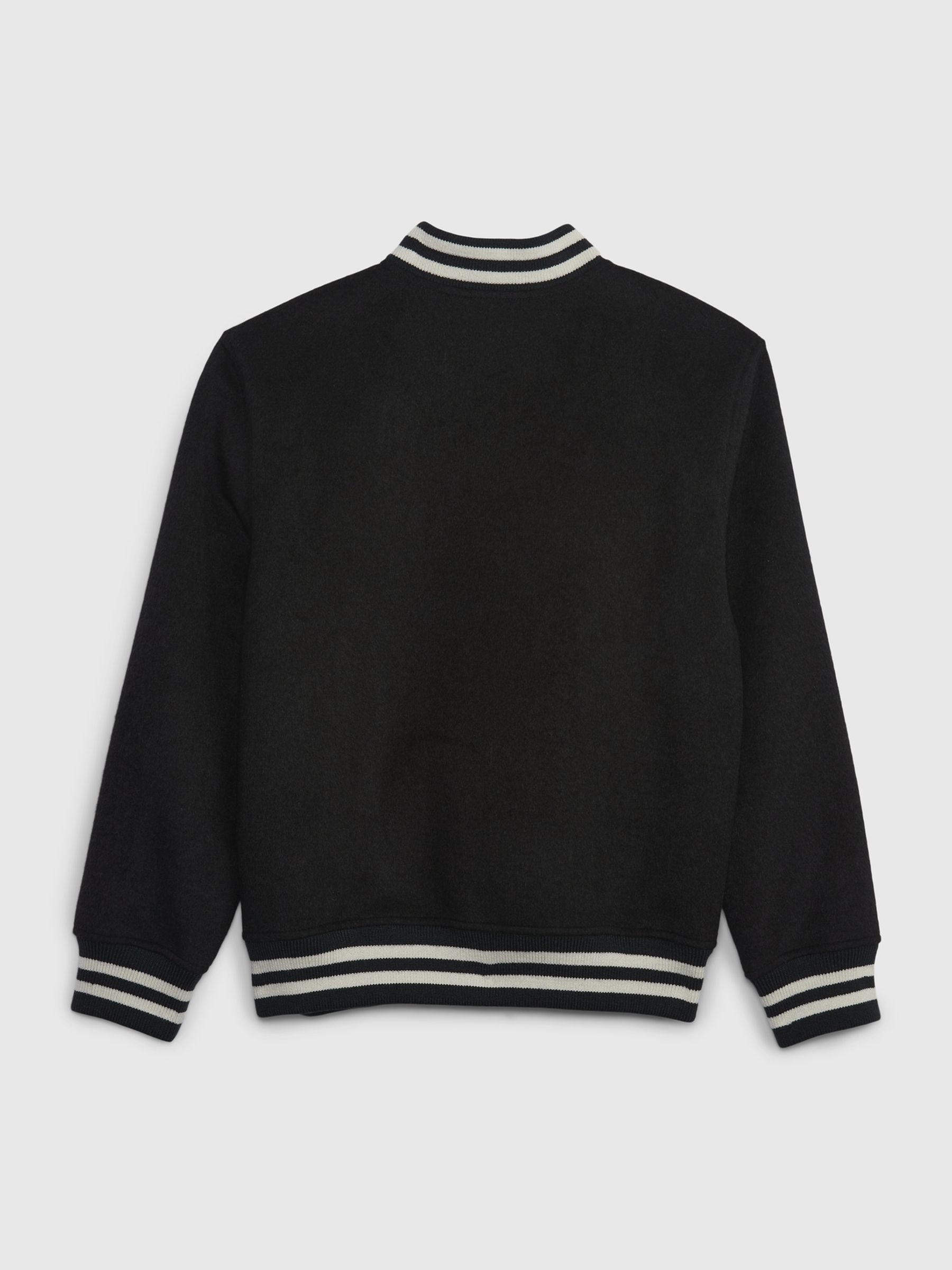 Black Varsity Logo Jacket (4-13yrs) - Image 7 of 8