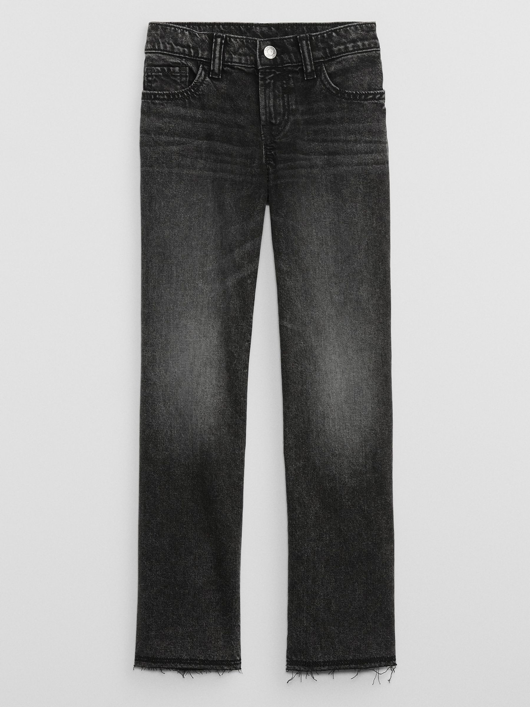 Washed Black Mid Rise Straight Washwell Jeans (5-14yrs) - Image 1 of 4