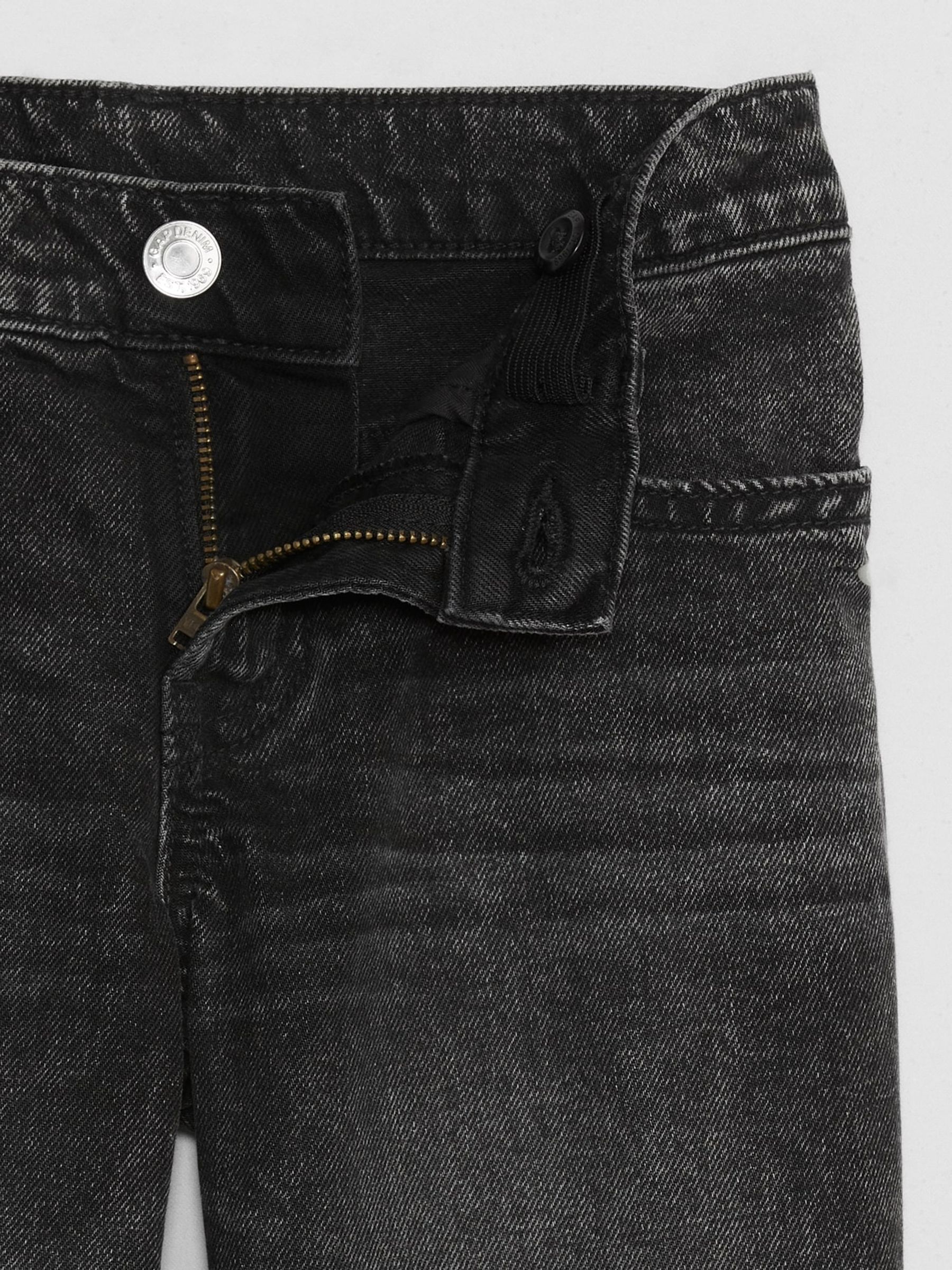 Washed Black Mid Rise Straight Washwell Jeans (5-14yrs) - Image 3 of 4
