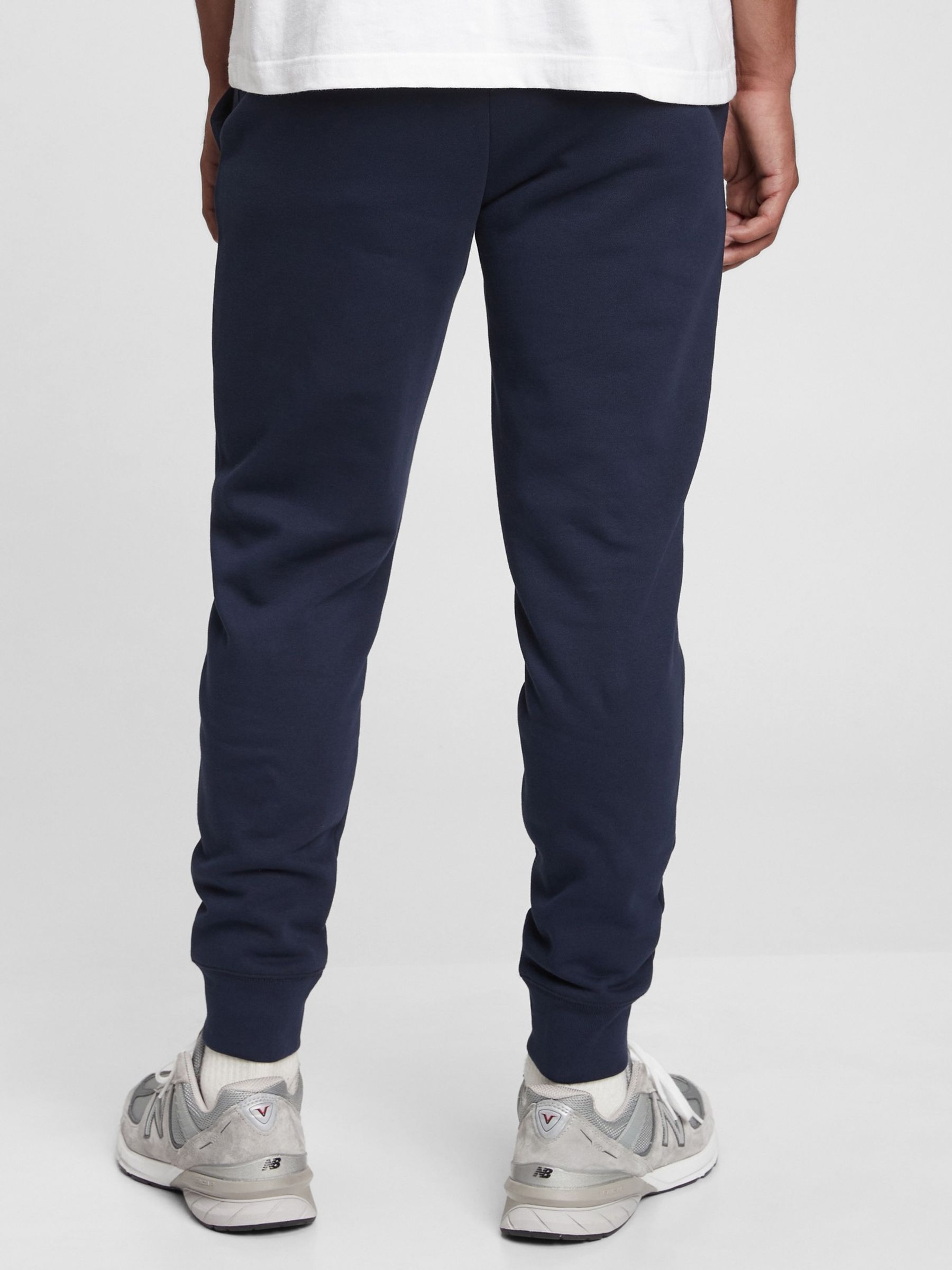 Navy Blue Logo Fleece-Lined Slim Fit Joggers - Image 3 of 5