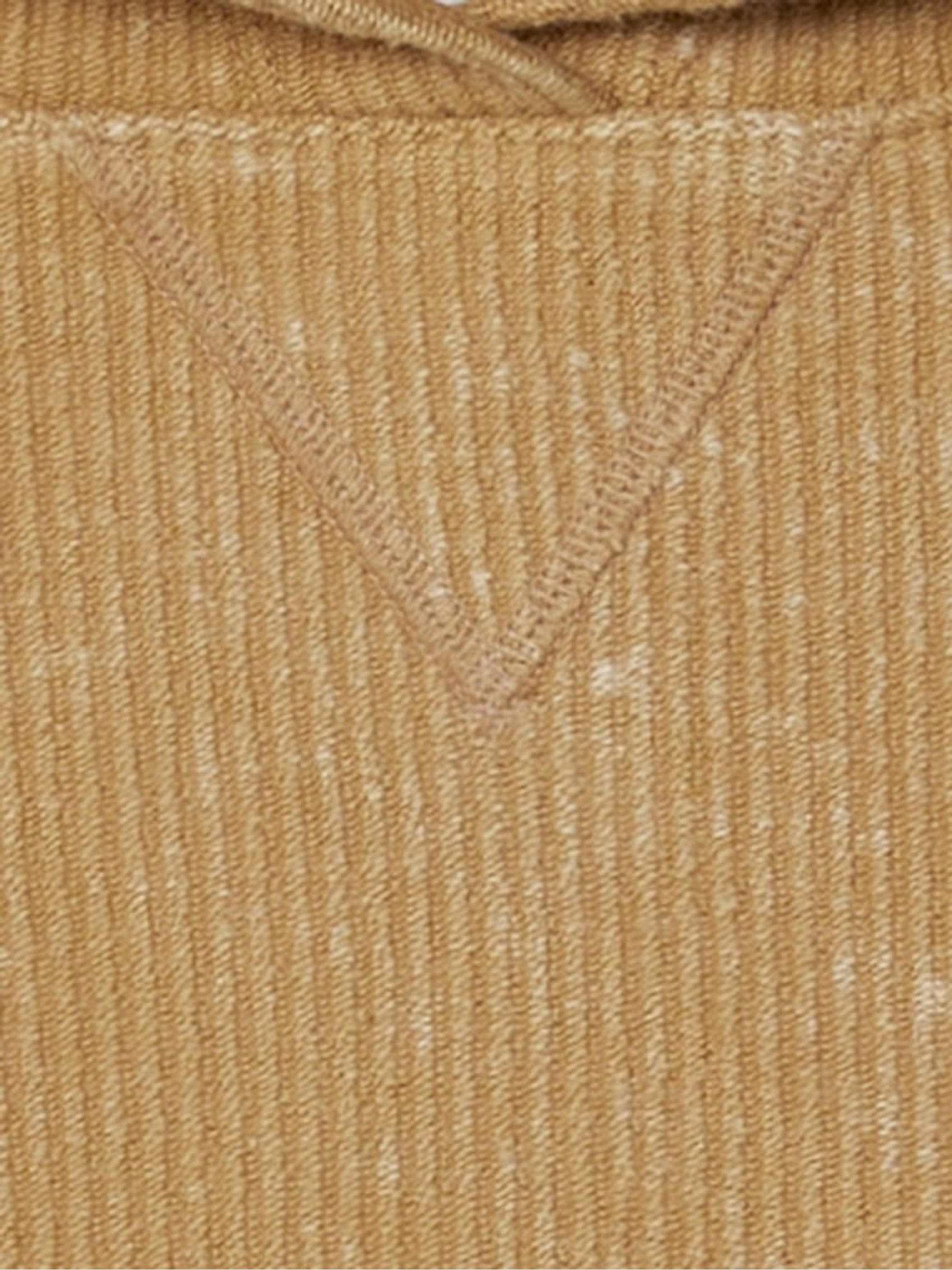Warm Brown Wash Fleece Cropped Hoodie - Image 5 of 5 Warm Brown Wash Fleece Cropped Hoodie - Image 5 of 5