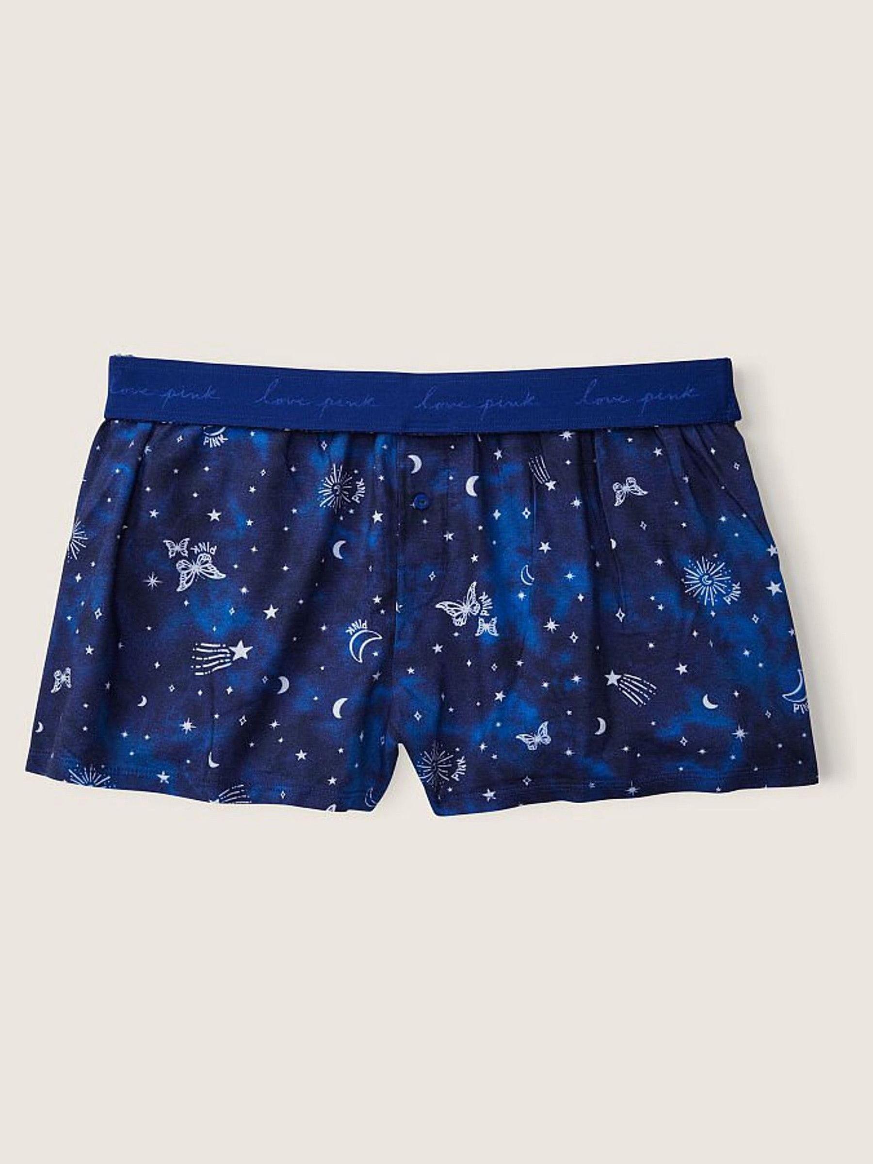 Blue Beam Butterfly Stars Flannel Pyjama Short - Image 4 of 4