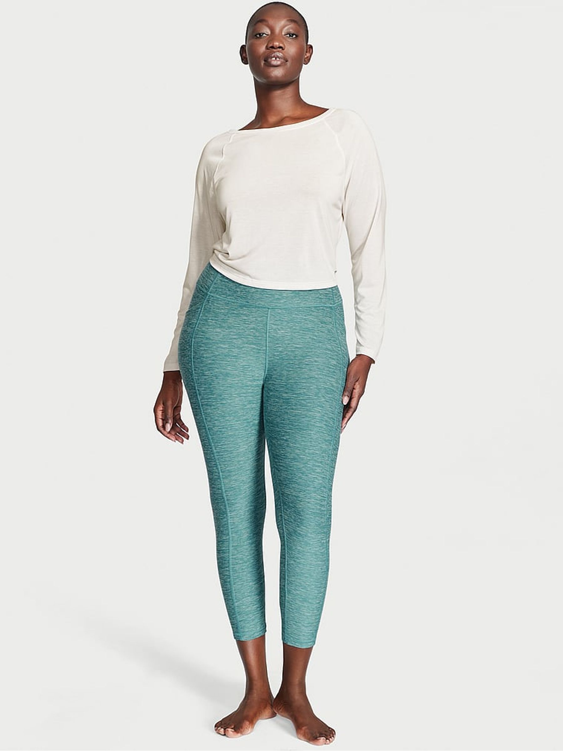 Sage Dust Green Crop Legging - Image 3 of 4