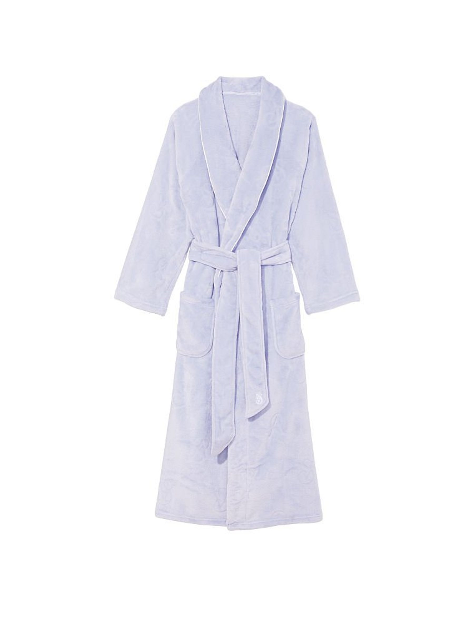 Icy Lavender Plush Long Robe - Image 3 of 3
