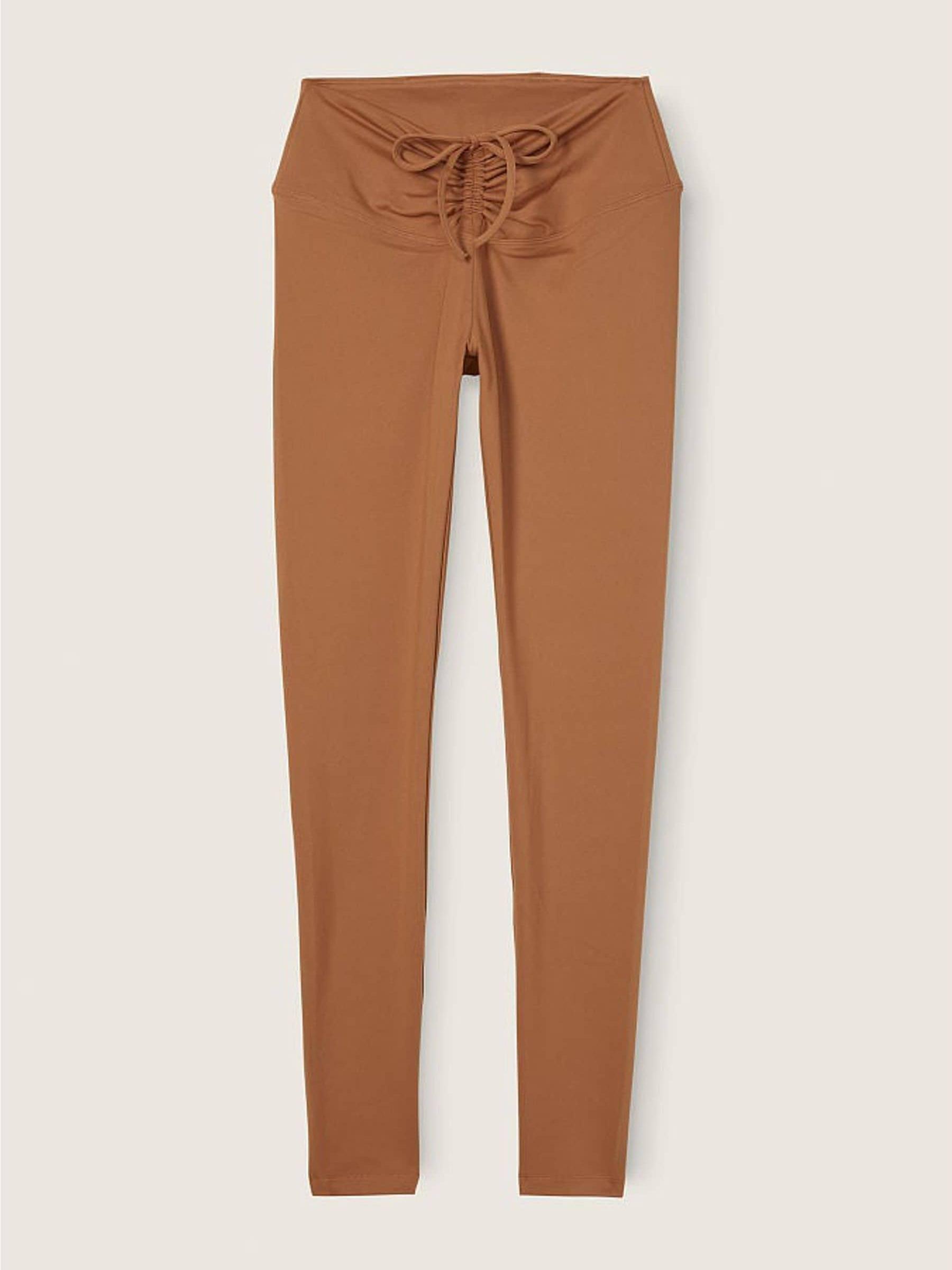 Warm Brown Adjustable Waist Ruched Leggings - Image 5 of 5