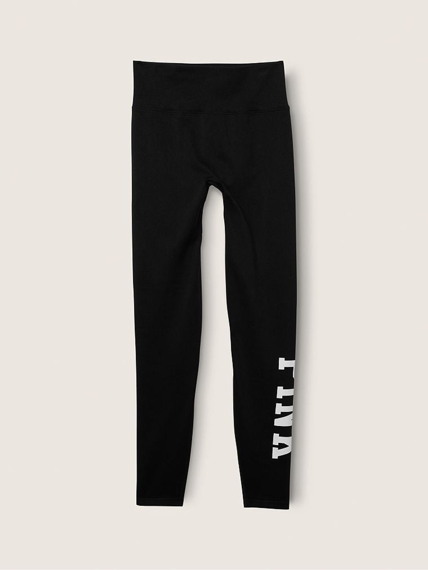 Pure Black Seamless High Waist Full Length Workout Legging - Image 4 of 4