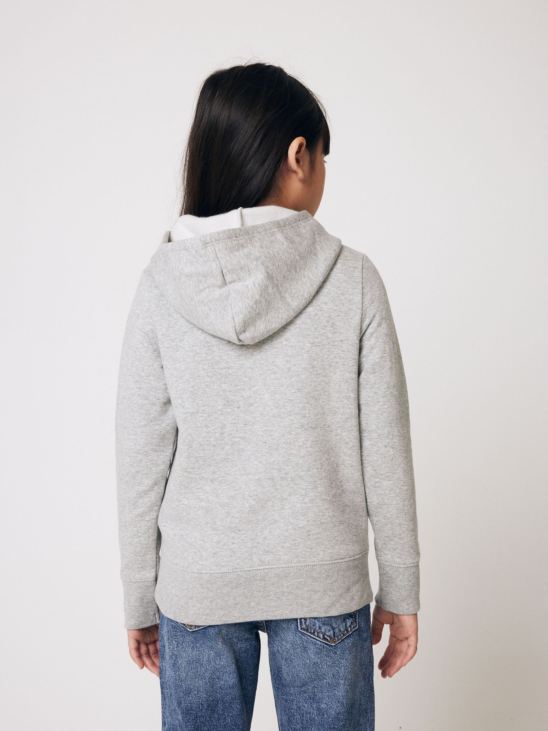 Grey/Pink Logo Hoodie (4-13yrs) - Image 2 of 7