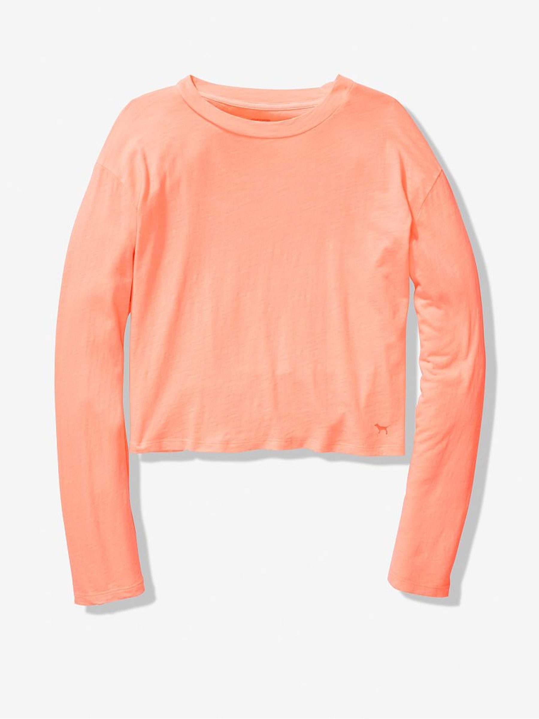 Tropical Punch Orange Long Sleeve Cropped T-Shirt - Image 1 of 1