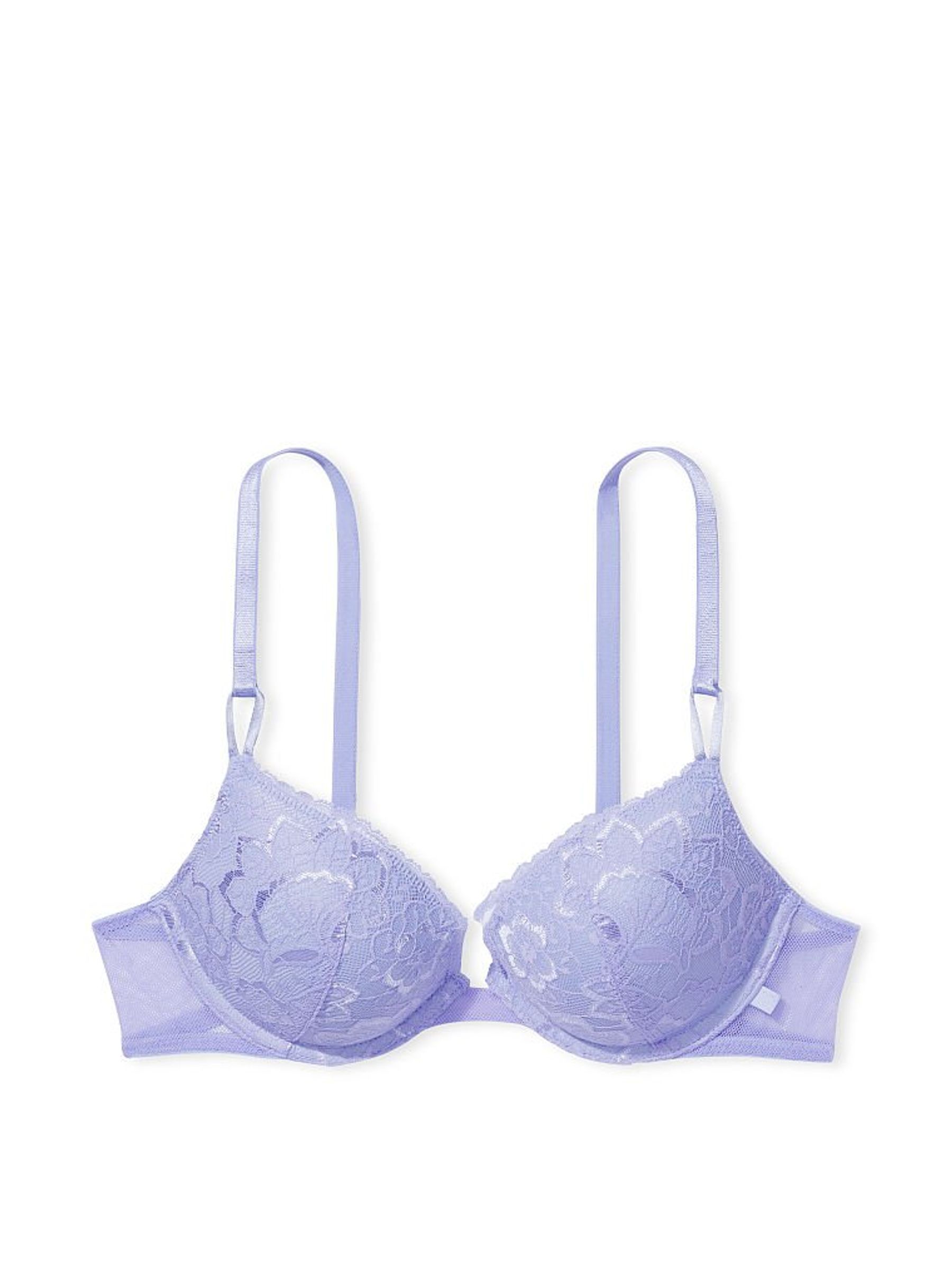 Precious Lavender Purple Sexy Tee Lace PushUp Bra - Image 3 of 3