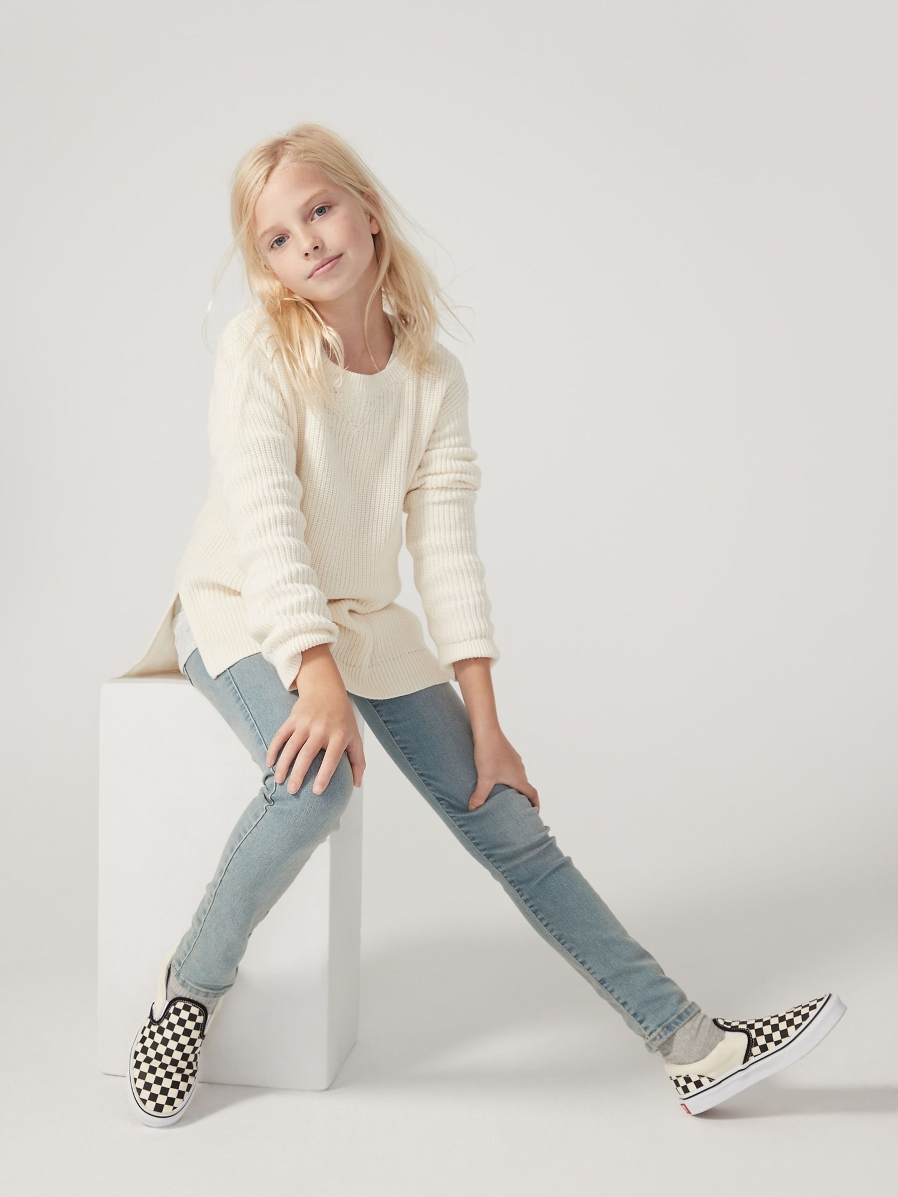 Light Wash Blue Super Skinny Fit Jeans (4-16yrs) - Image 2 of 6