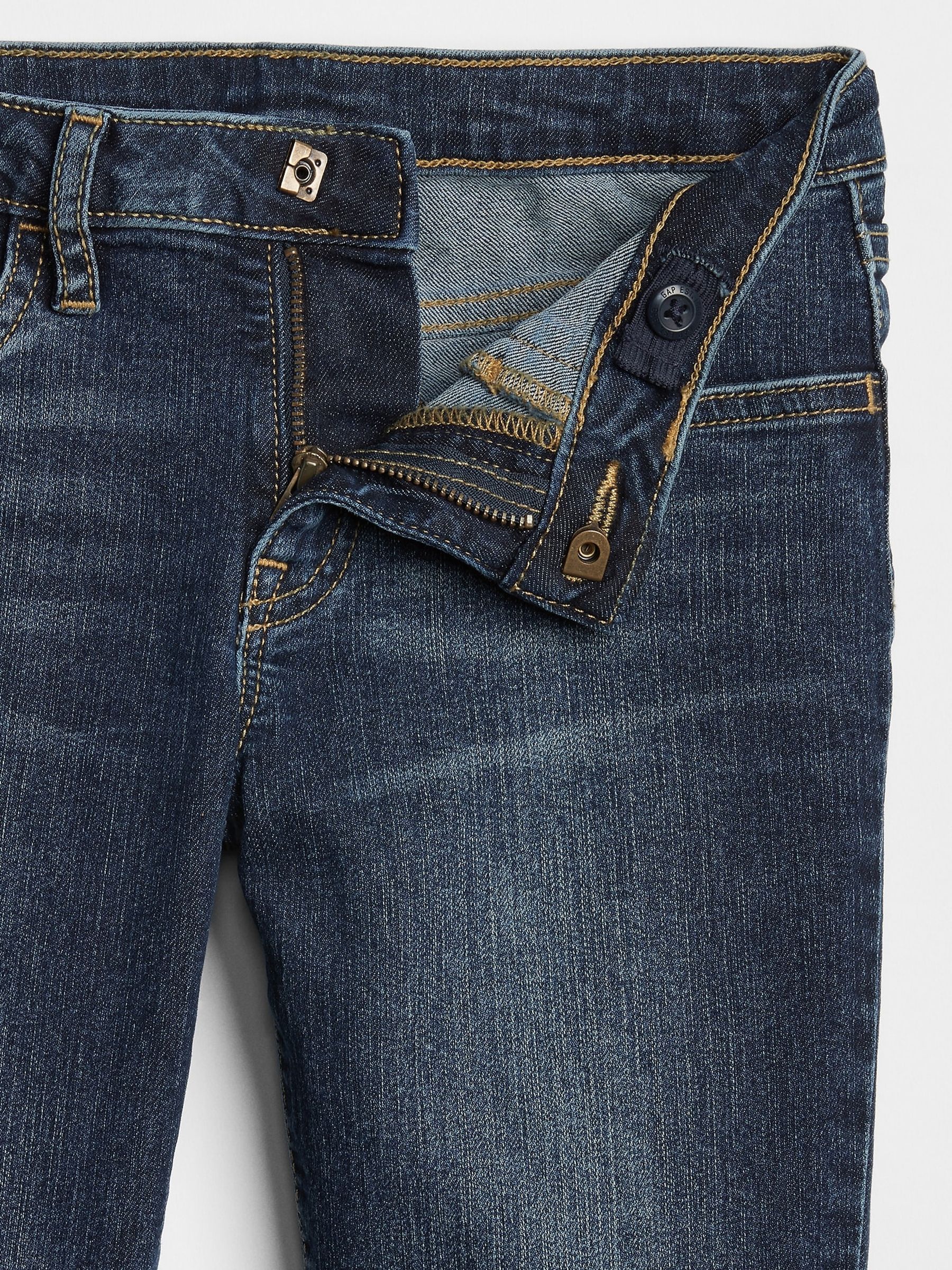 Dark Wash Blue Super Skinny Fit Jeans (4-16yrs) - Image 3 of 4