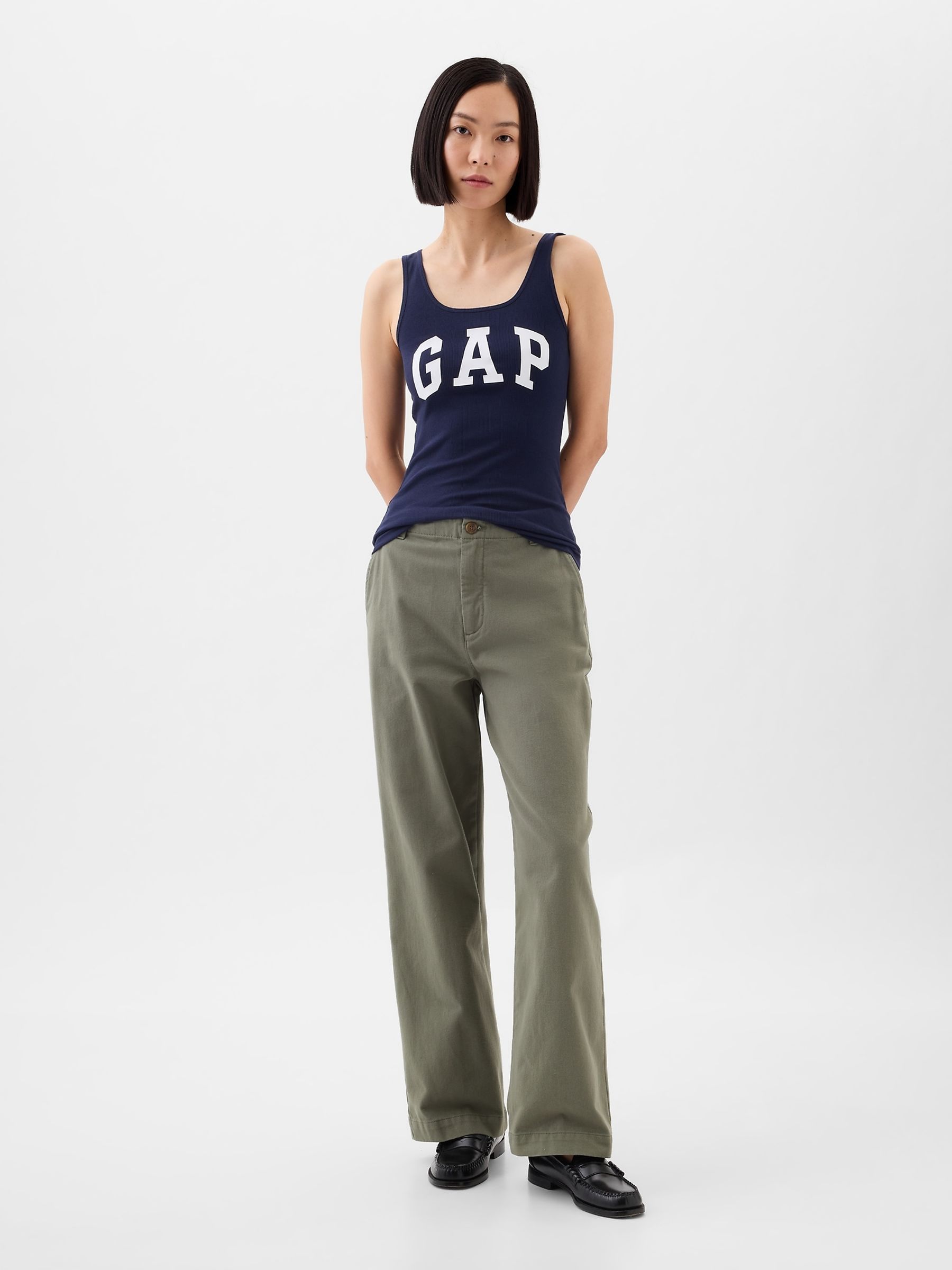 Blue Logo Ribbed Vest - Image 3 of 5