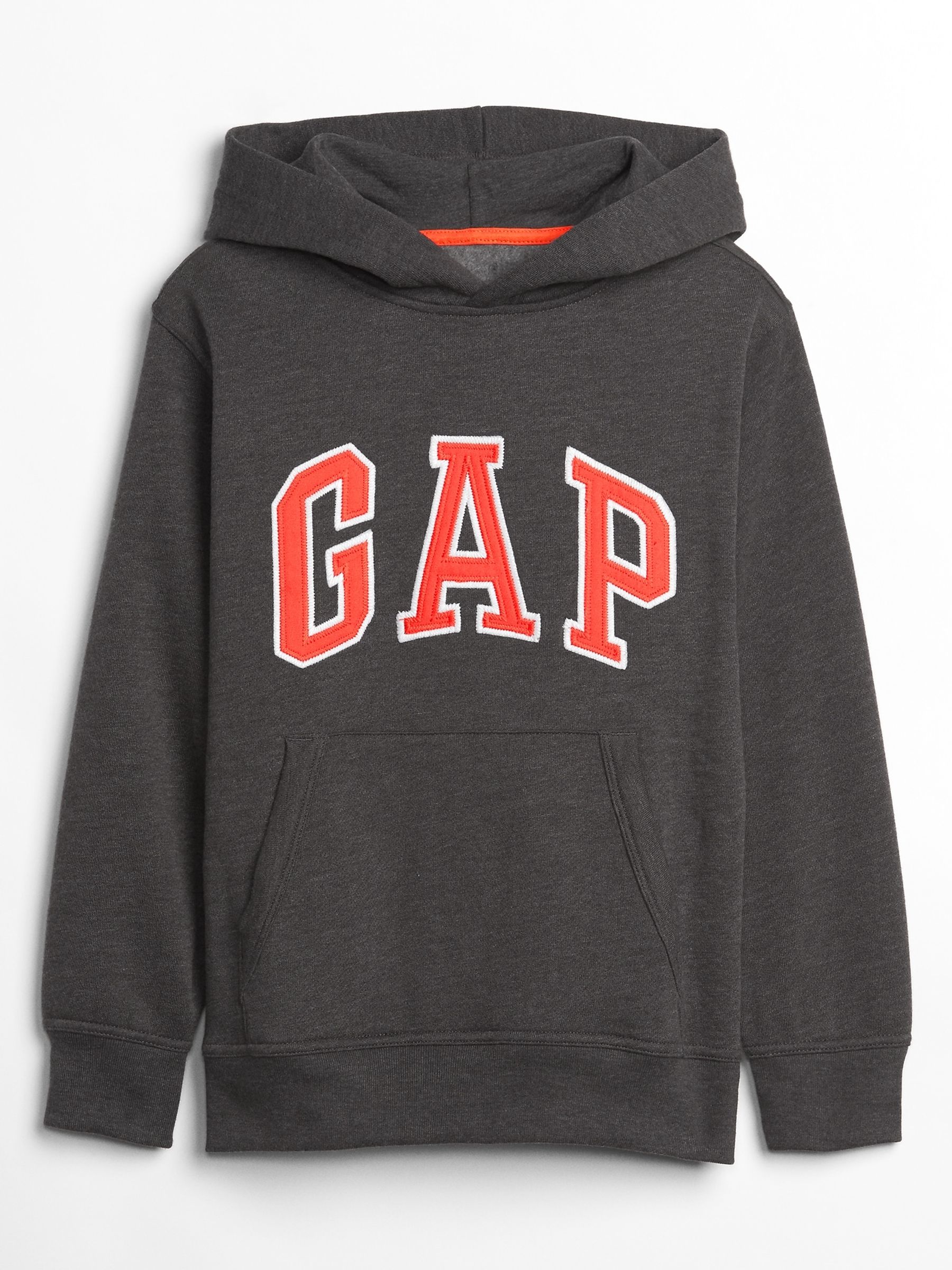 Gray Logo Hoodie (4-13yrs) - Image 2 of 2