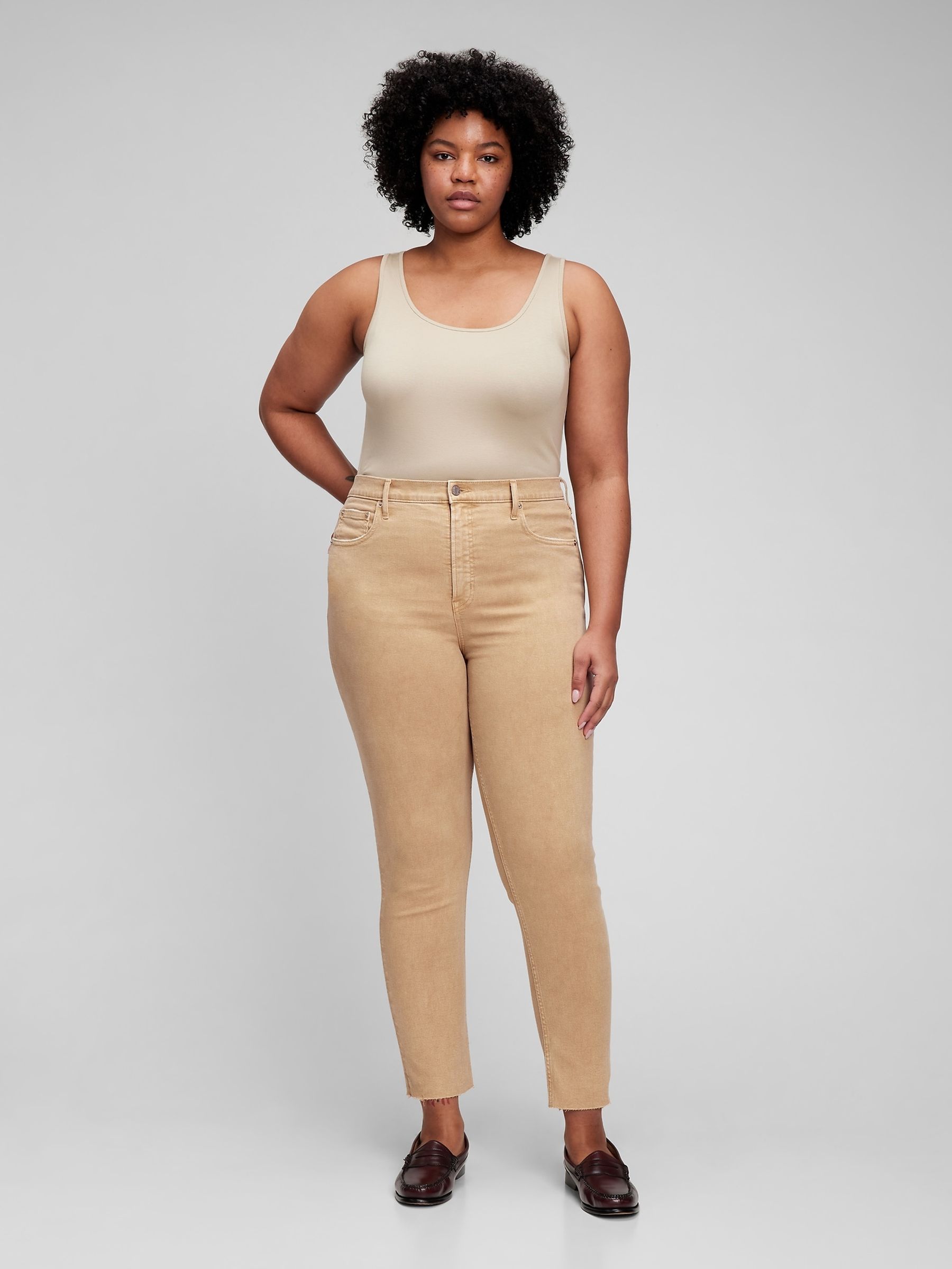 Brown High Waisted Slim Fit Vintage Jeans - Image 2 of 6