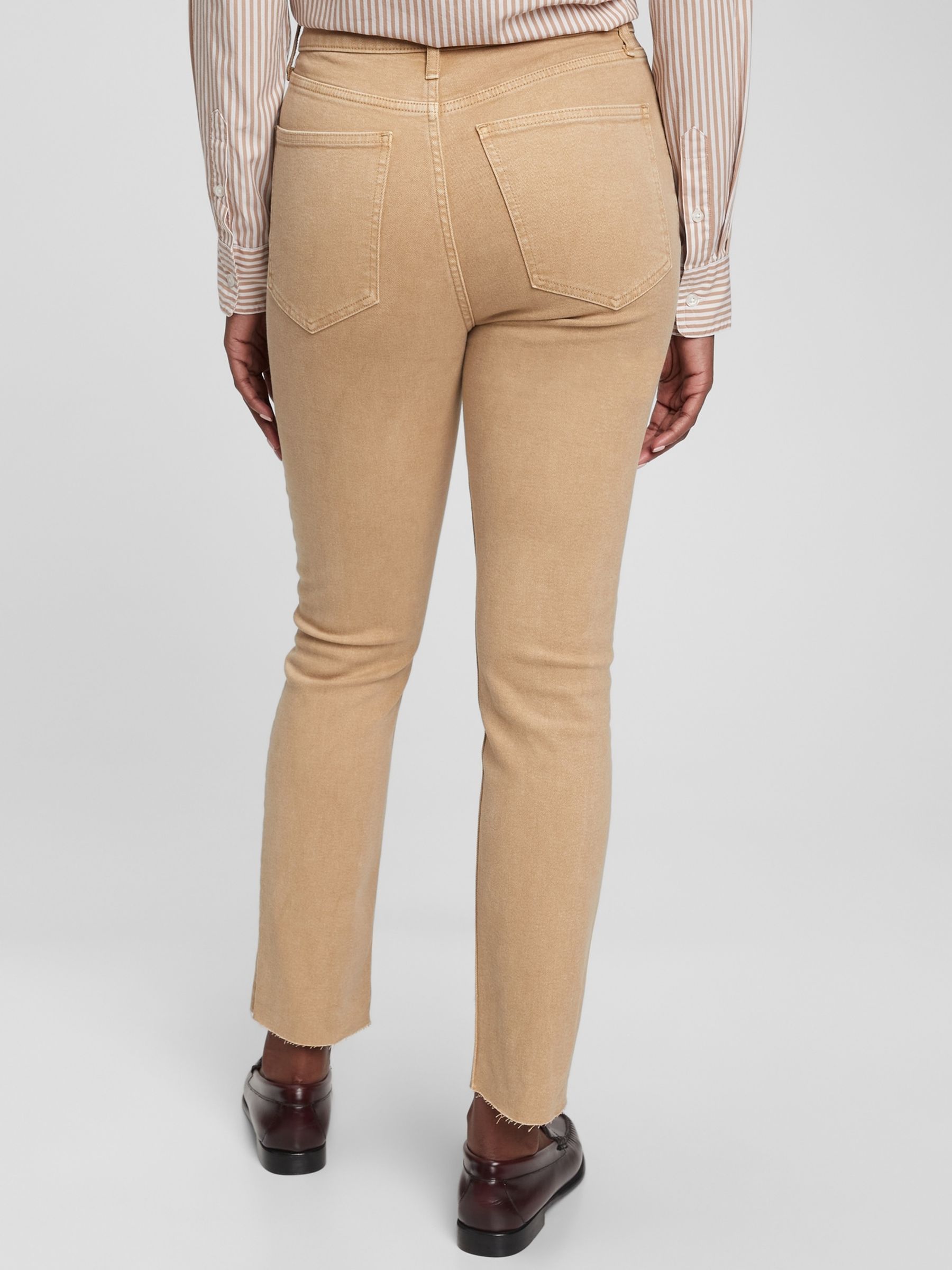 Brown High Waisted Slim Fit Vintage Jeans - Image 3 of 6