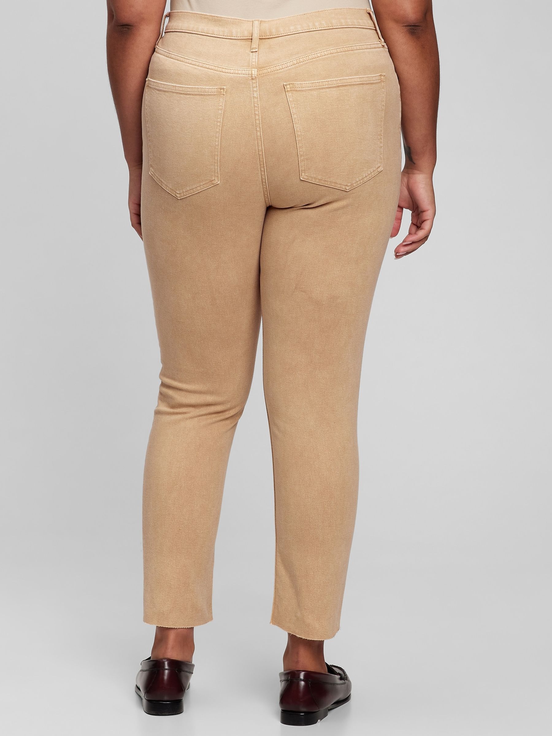 Brown High Waisted Slim Fit Vintage Jeans - Image 4 of 6