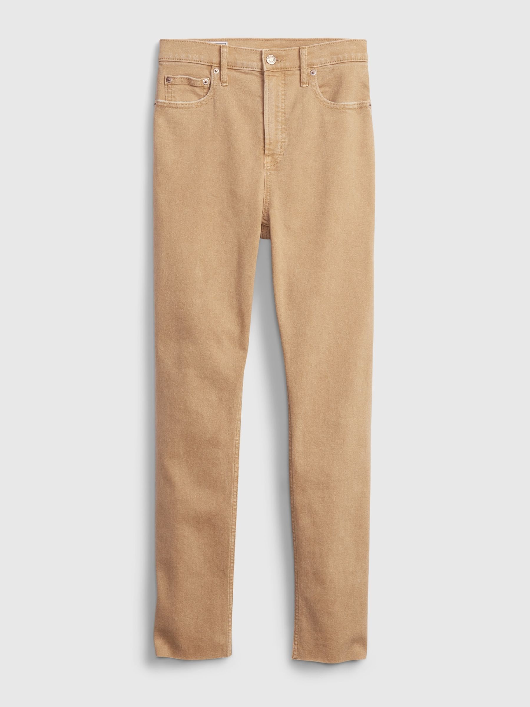 Brown High Waisted Slim Fit Vintage Jeans - Image 6 of 6