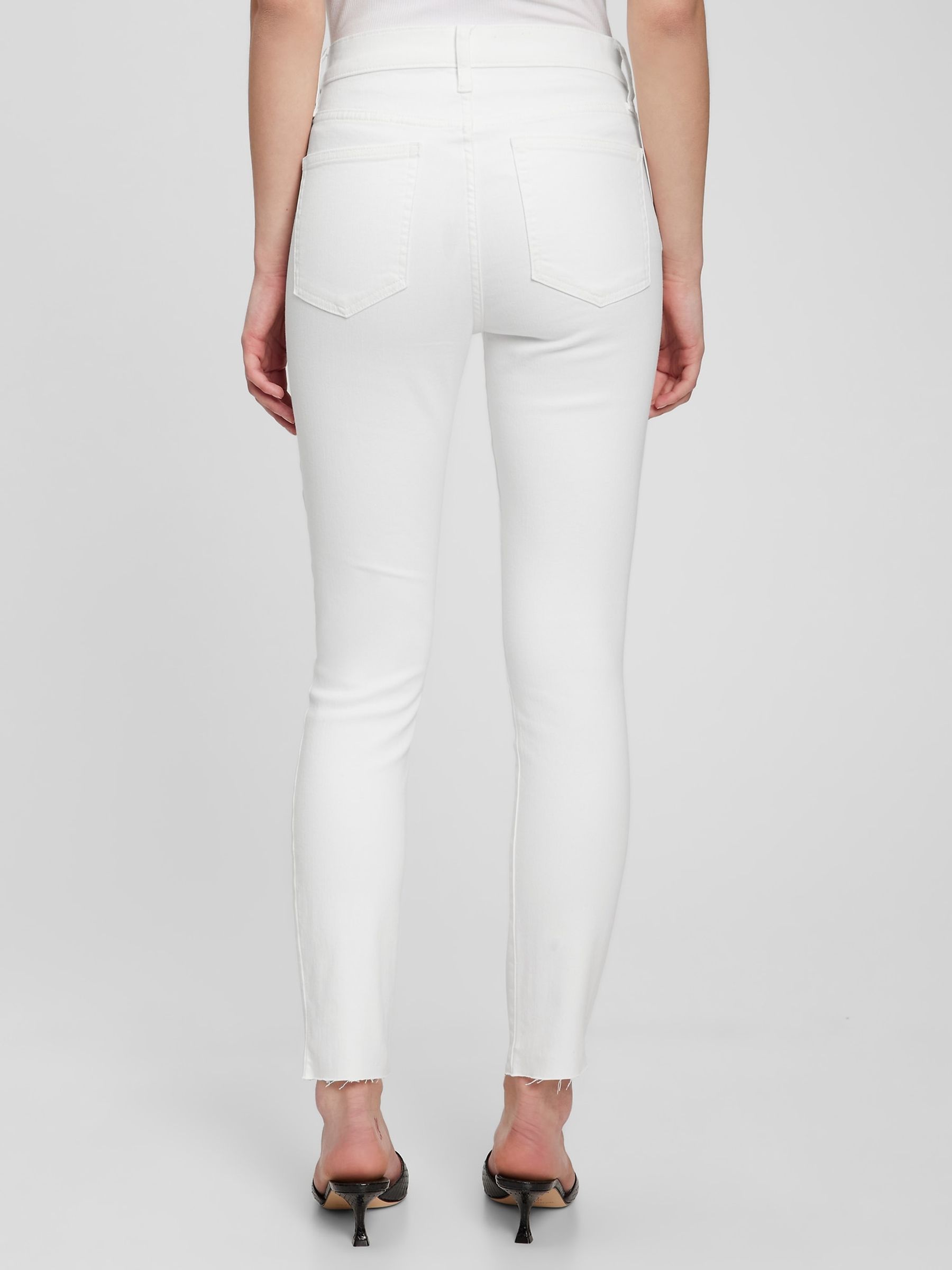 White High Rise True Skinny Jeans - Image 2 of 5