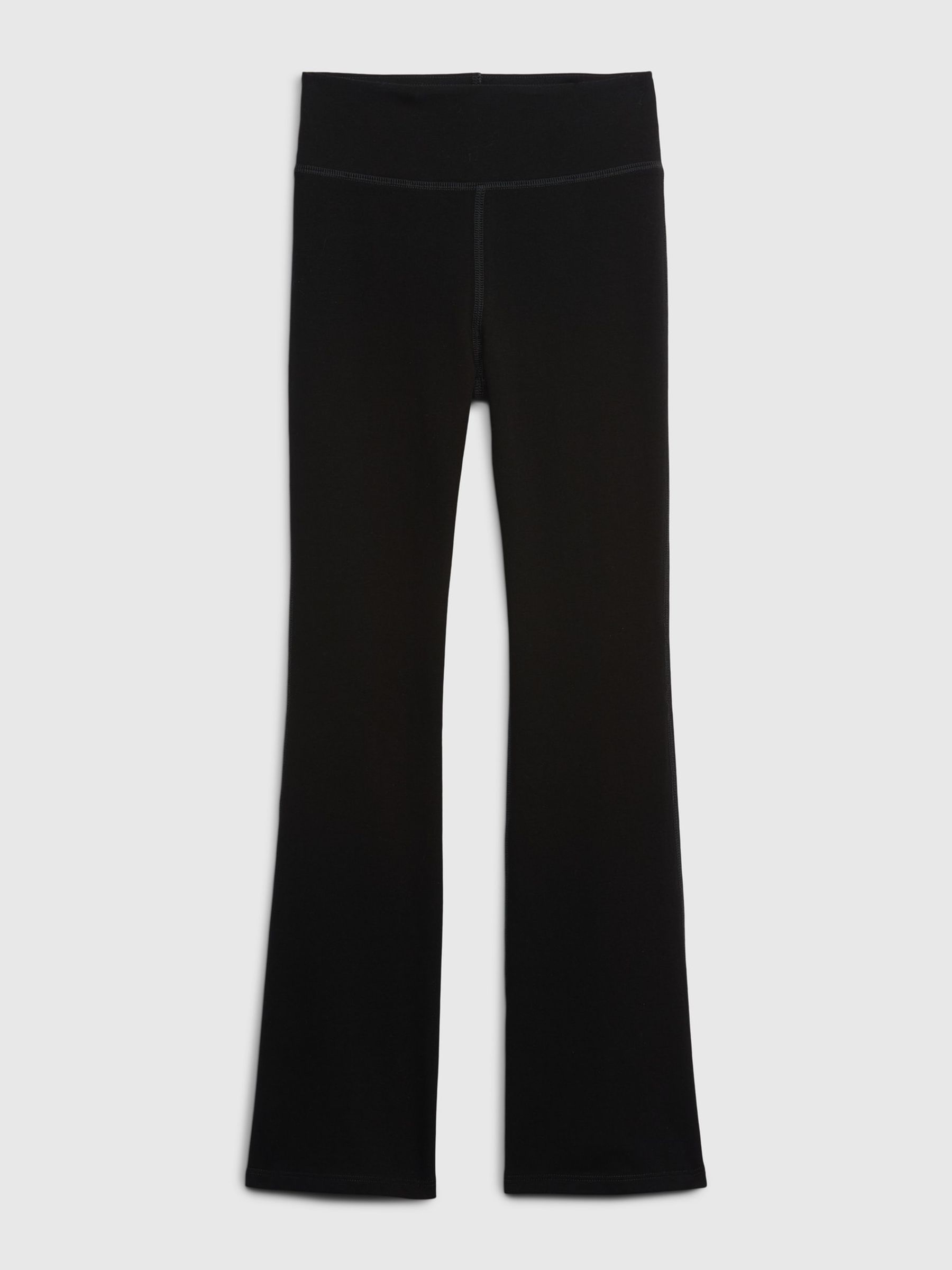 Black Organic Cotton Flare Leggings (4-13yrs) - Image 1 of 1