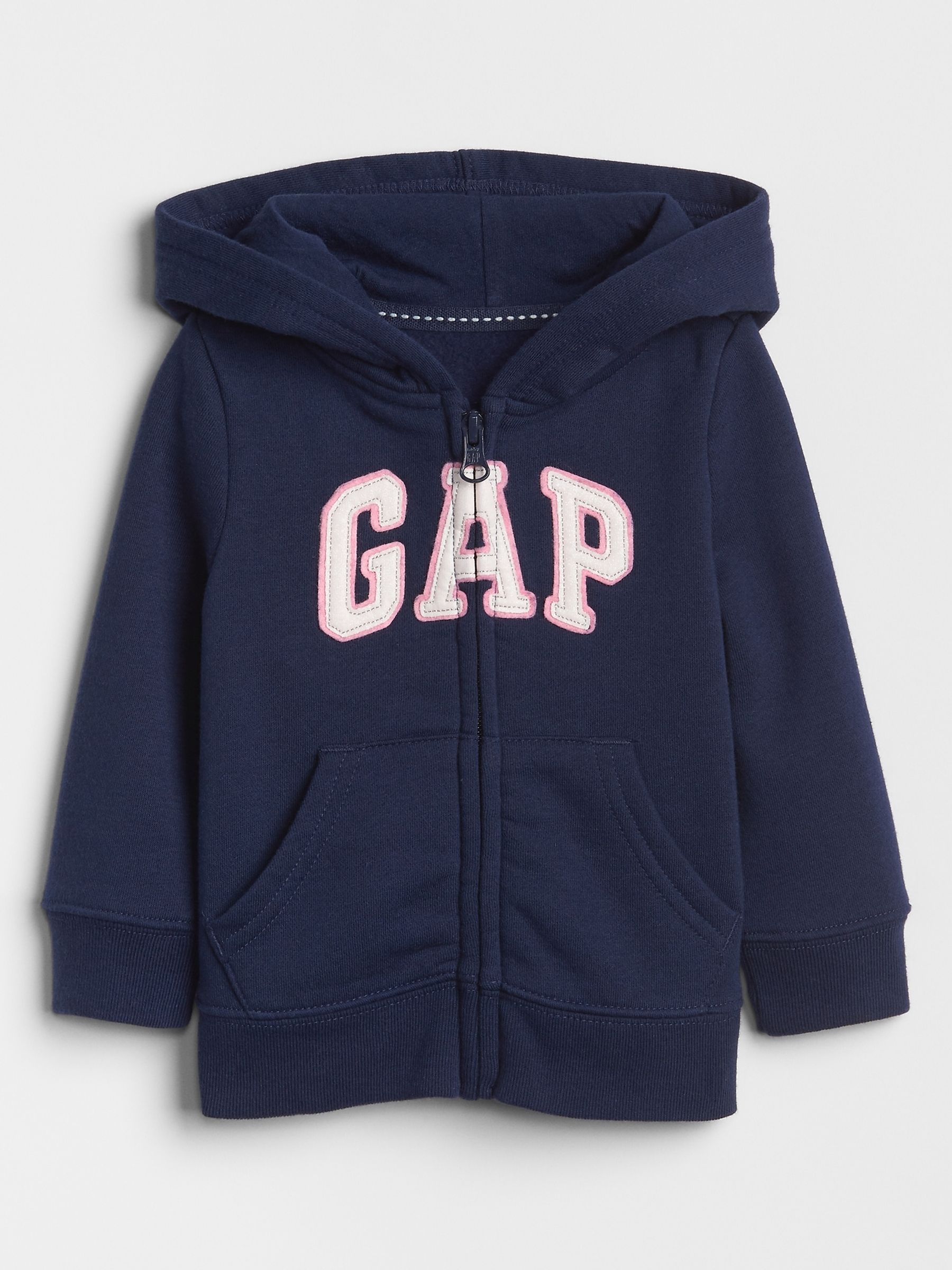 Navy Blue Logo Zip Up Hoodie (Newborn-5yrs) - Image 1 of 1