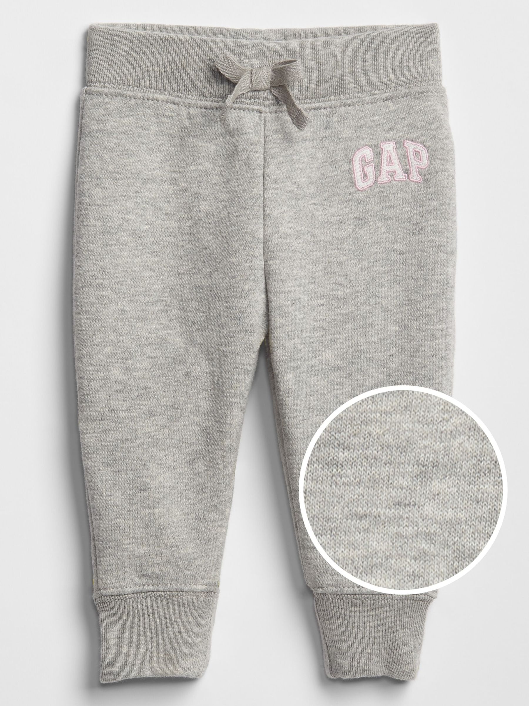 Light Grey Logo Fleece-Lined Joggers (Newborn - 5yrs) - Image 1 of 1