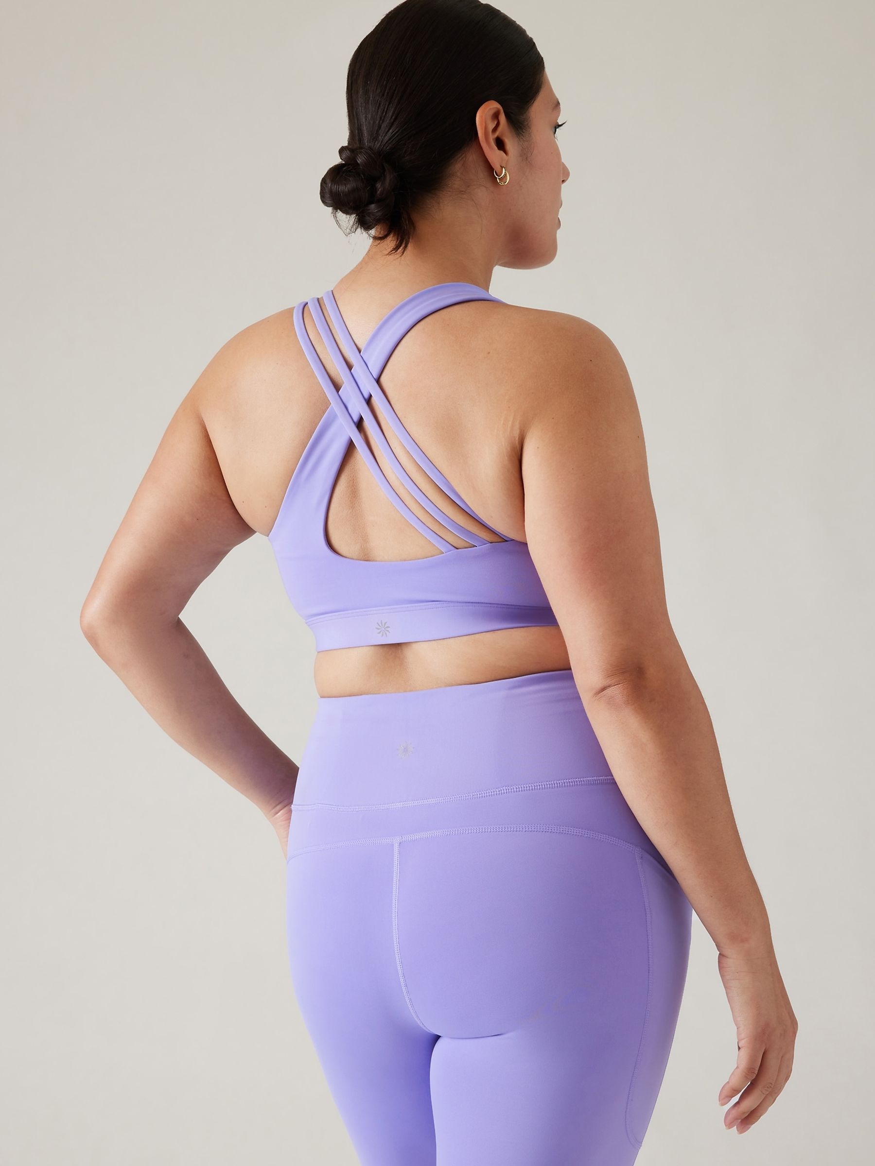 Athleta Purple Train Free Medium Impact Sports Bra - Image 2 of 5