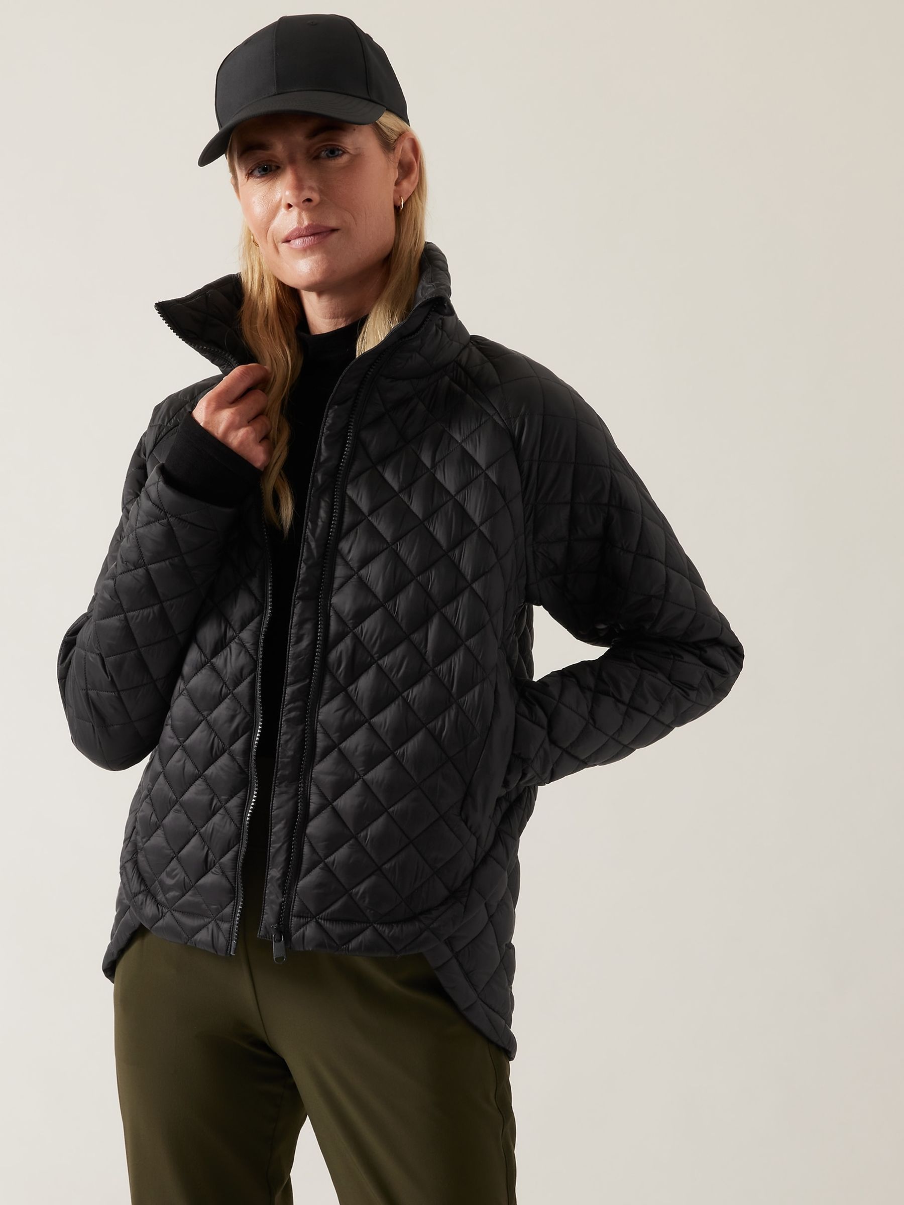 Athleta Black Whisper Featherless Jacket - Image 1 of 5