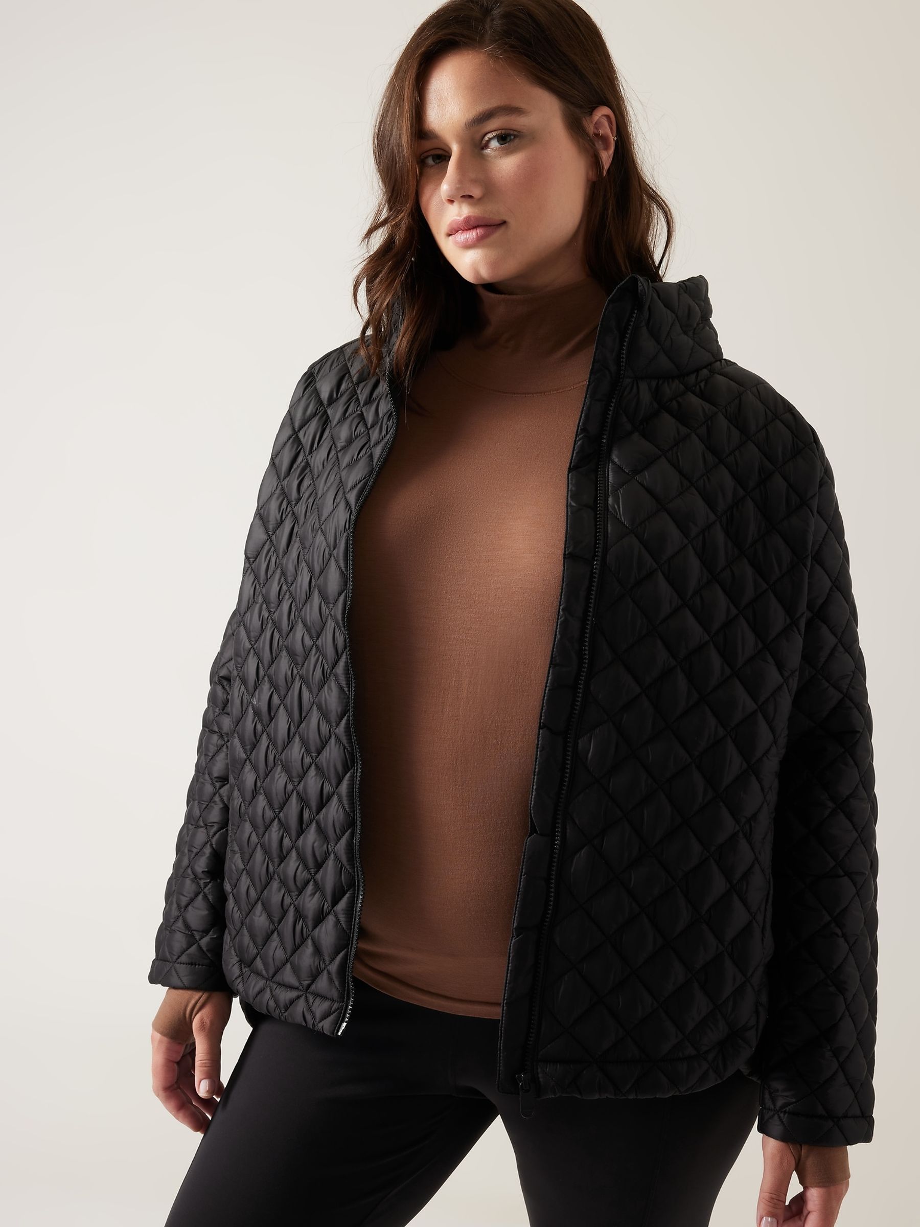 Athleta Black Whisper Featherless Jacket - Image 3 of 5