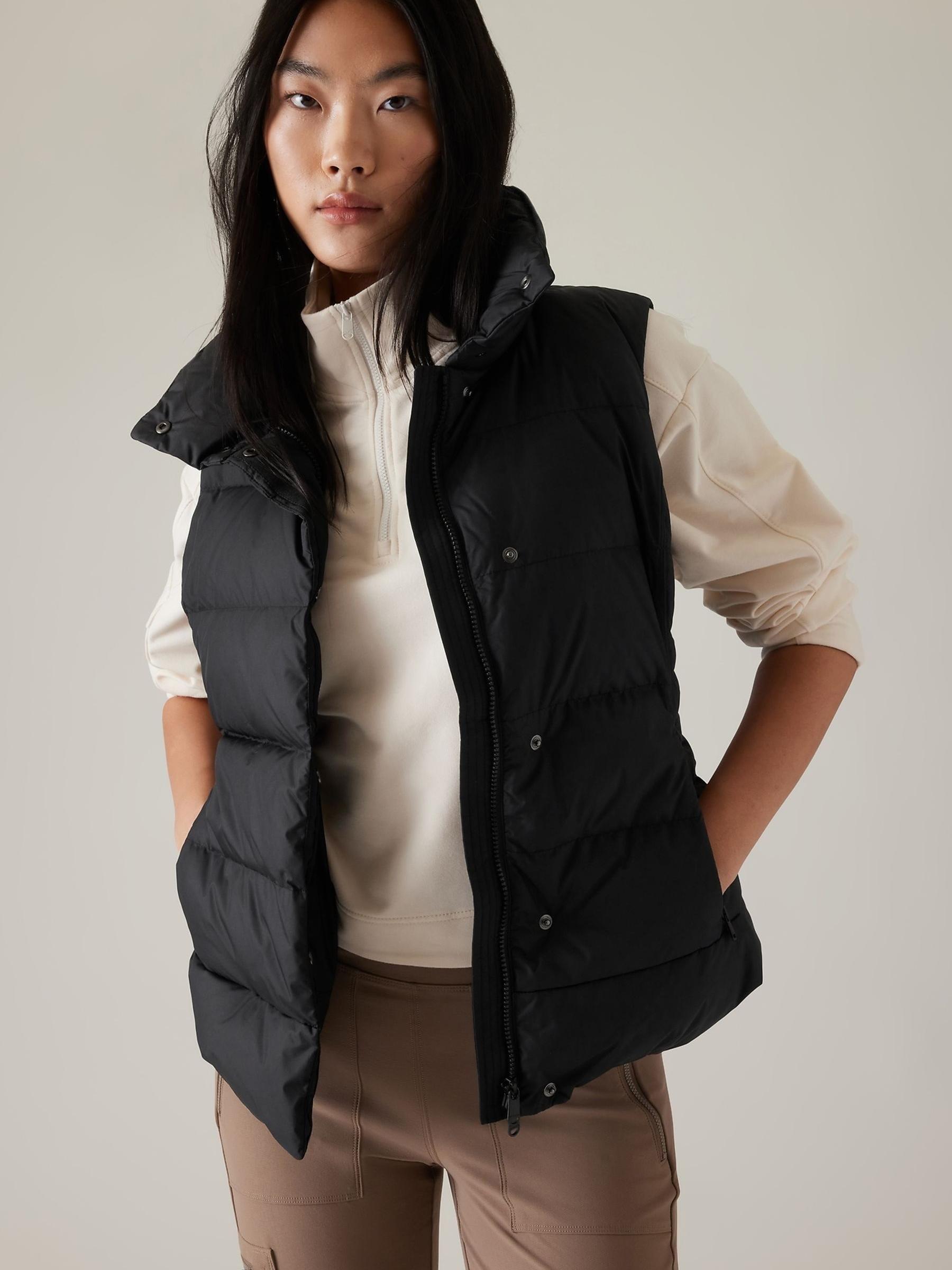 Athleta Black Downtown Padded Gilet - Image 1 of 1