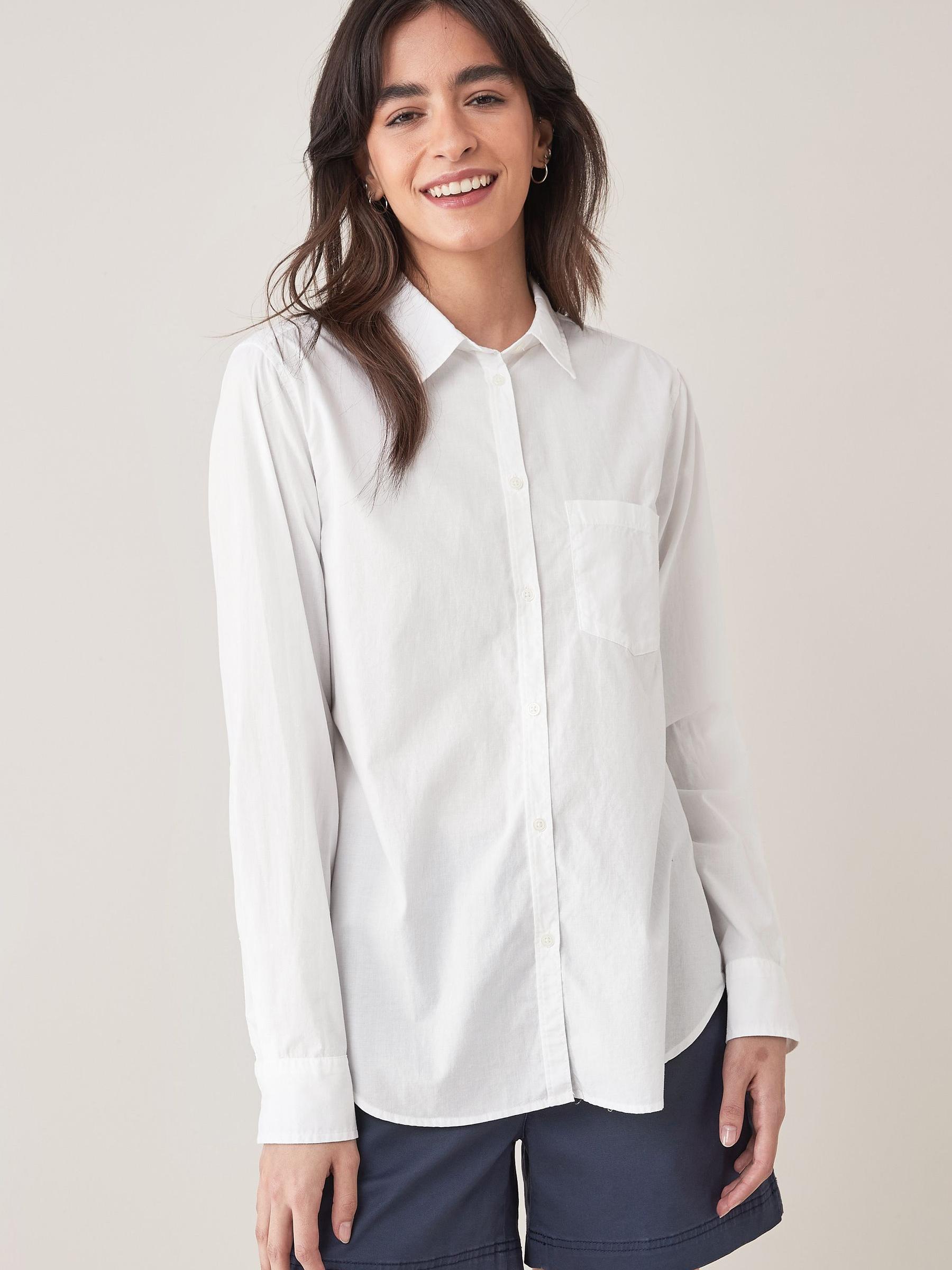 White Stripe Long Sleeve Shirt - Image 3 of 4