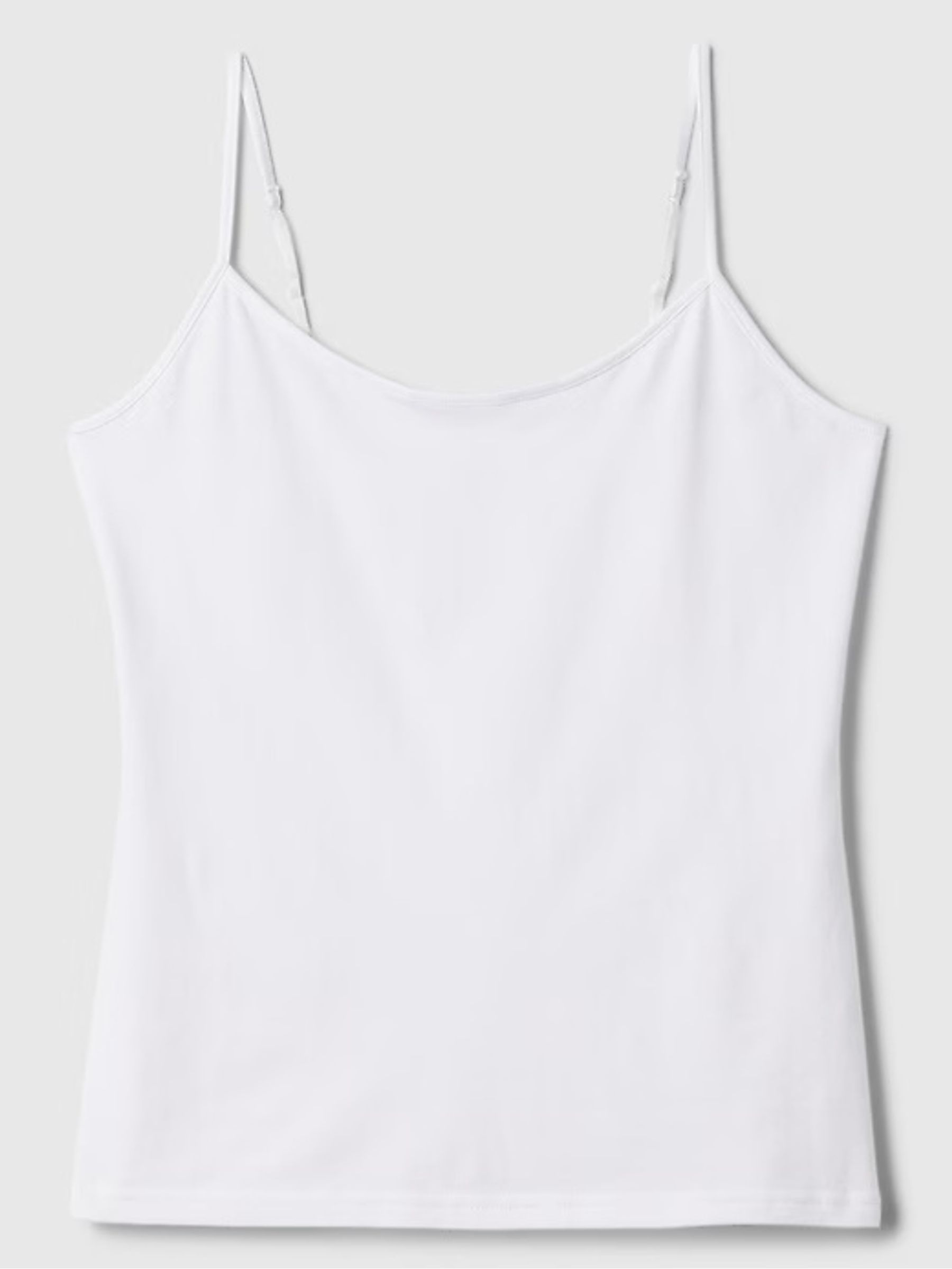White Fitted Adjustable Strappy Top - Image 7 of 7