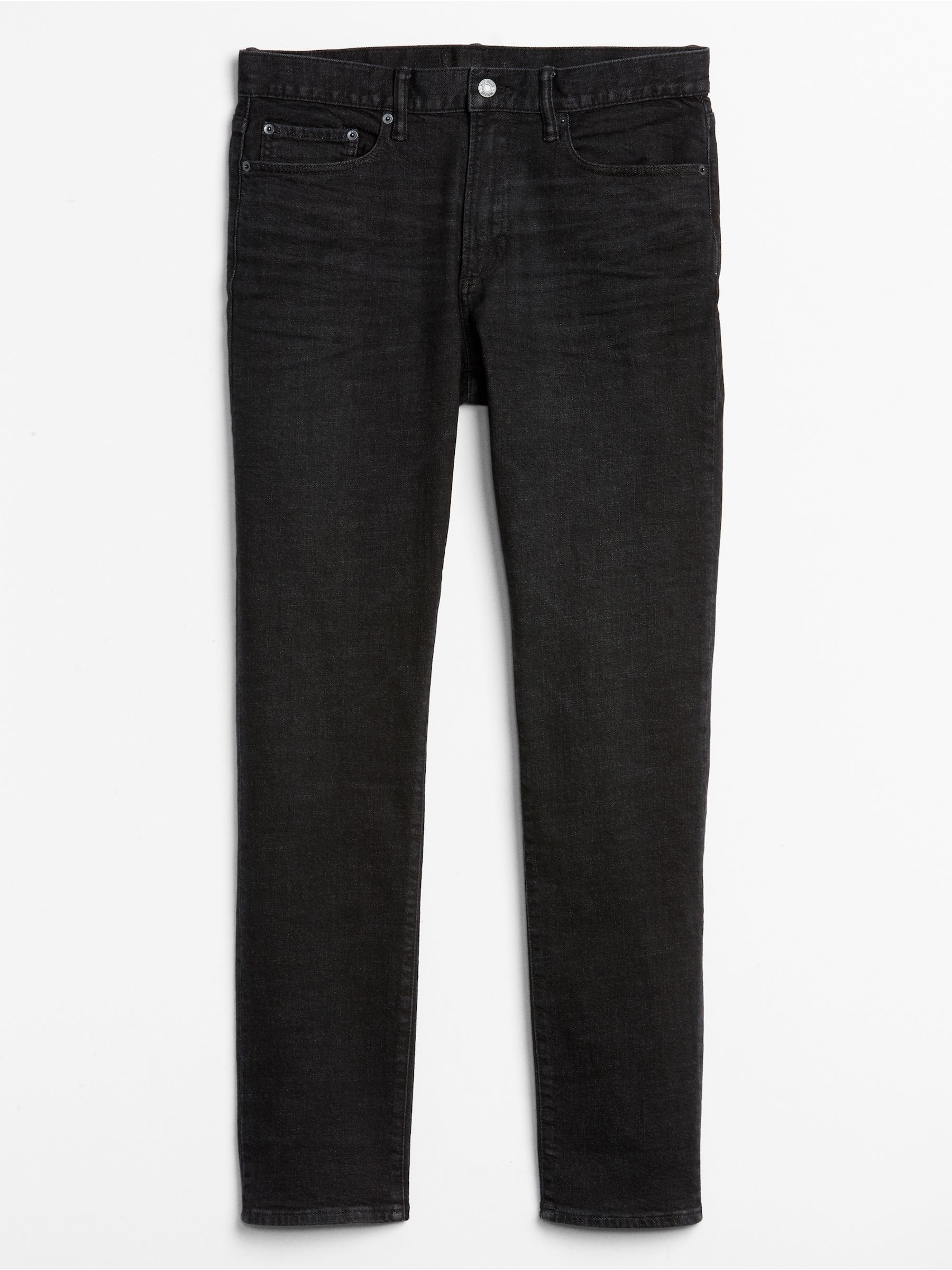 Black Slim Fit Comfort Stretch Tapered Jeans - Image 3 of 3