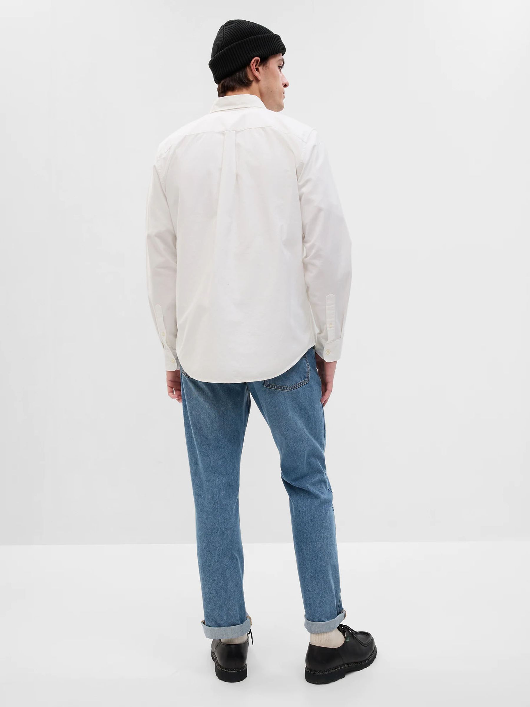 Mid Blue Straight Fit Stretch Jeans - Image 2 of 3