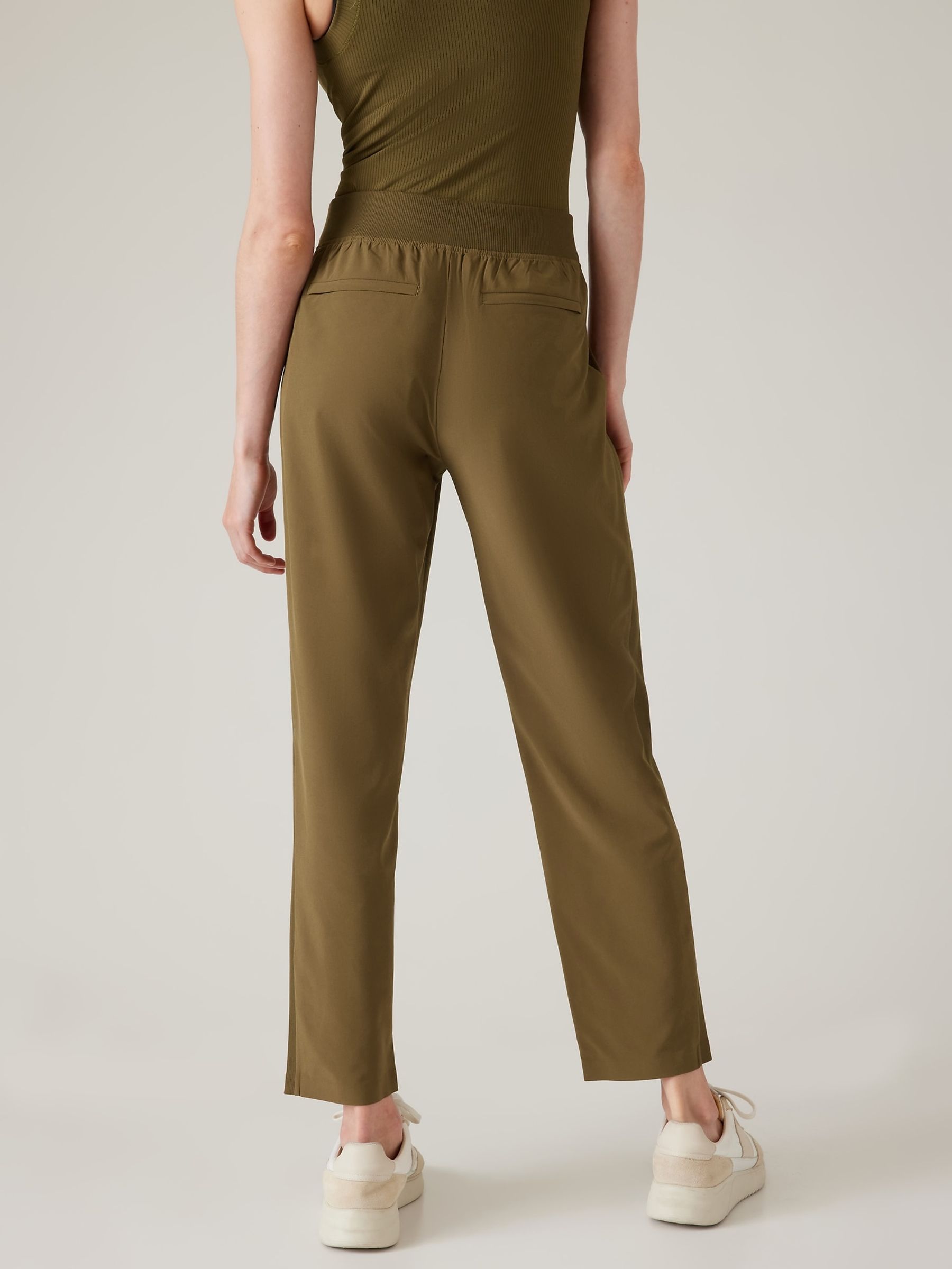 Athleta Brown Brooklyn Mid Rise Featherweight Ankle Trousers - Image 2 of 5