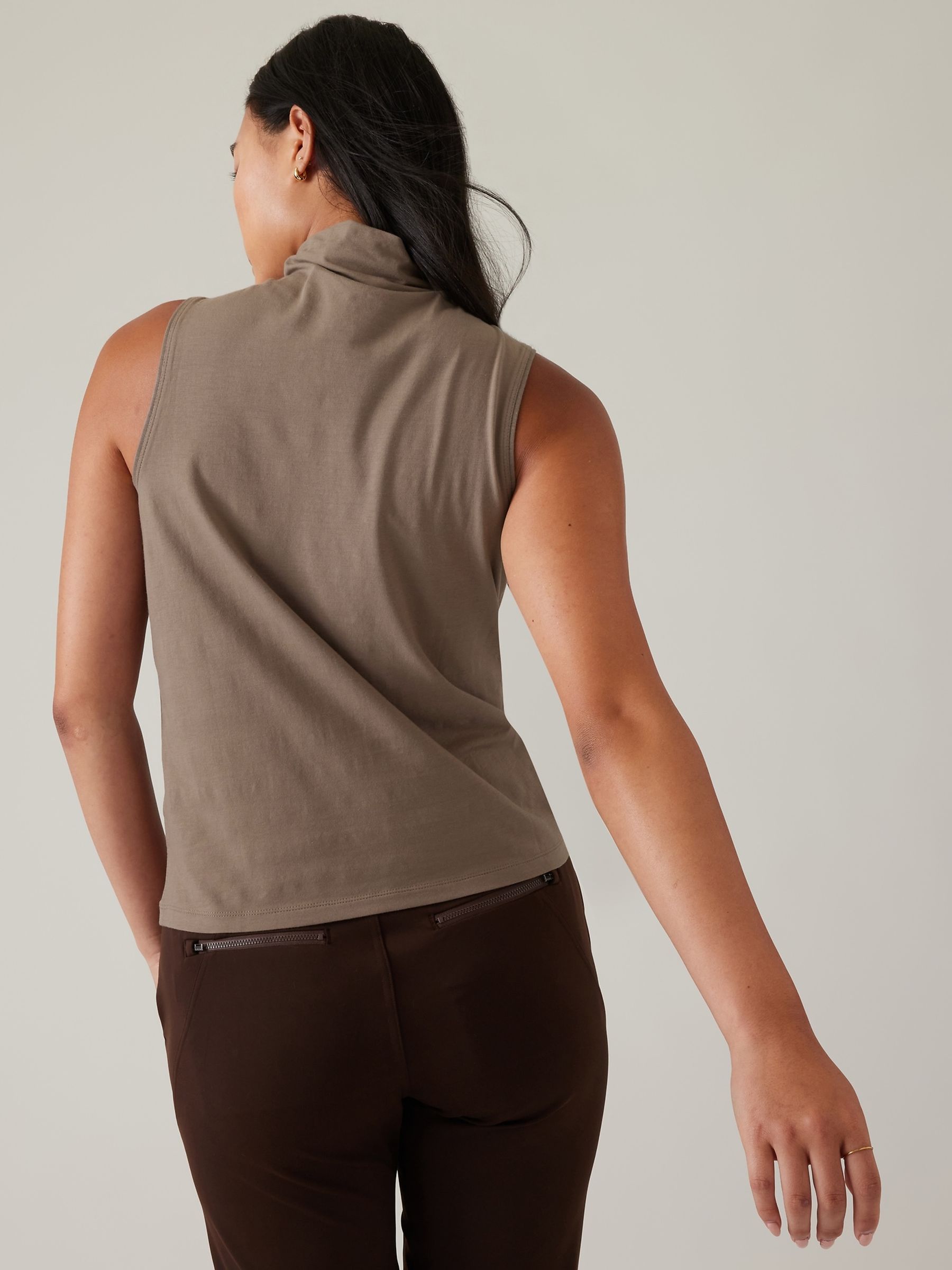 Athleta Beige Outbound Tank - Image 4 of 5