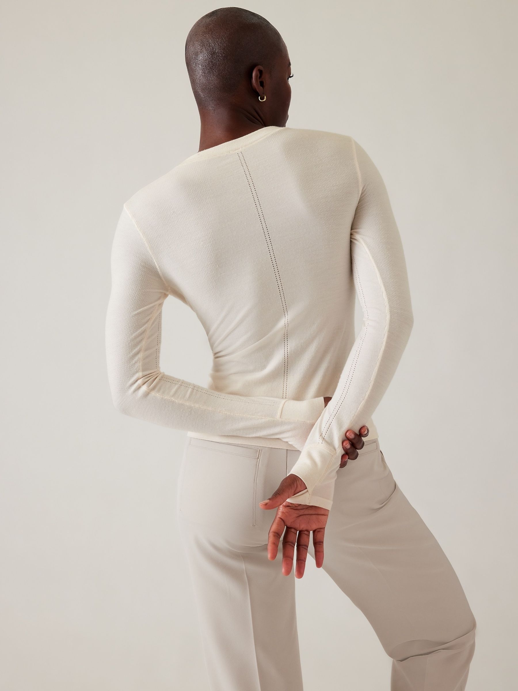 Athleta White Ascent Seamless Top - Image 2 of 6