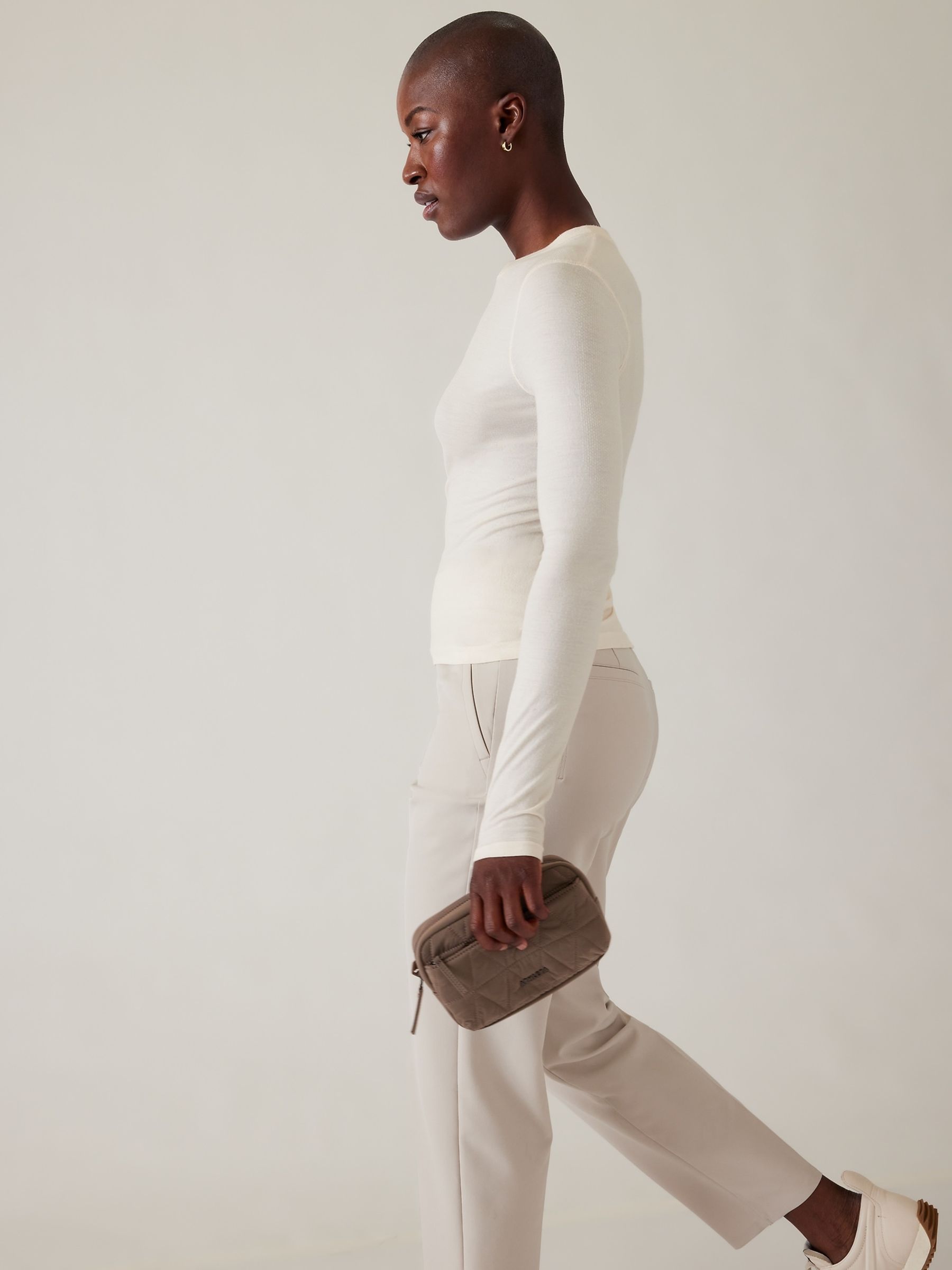 Athleta White Ascent Seamless Top - Image 4 of 6