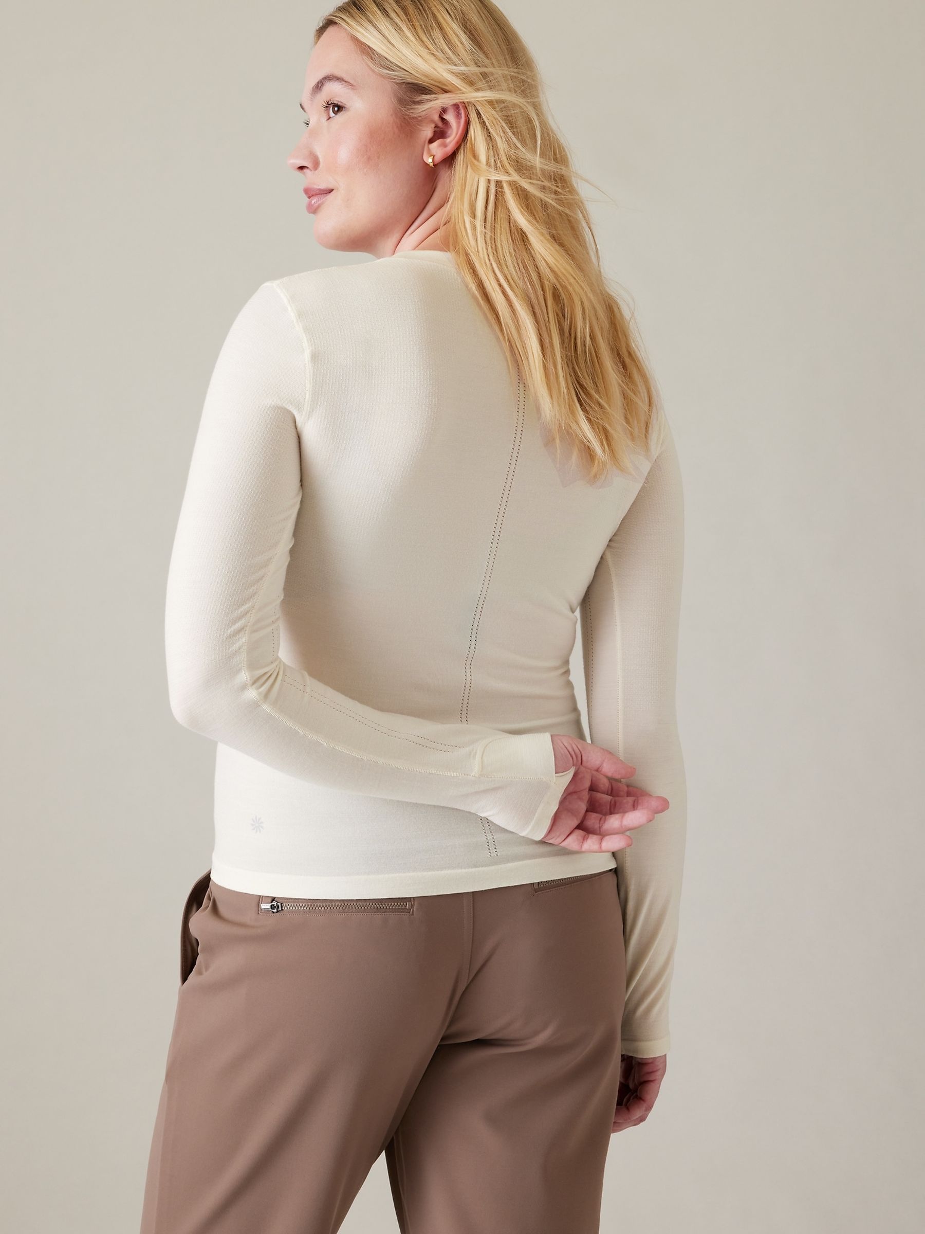 Athleta White Ascent Seamless Top - Image 6 of 6