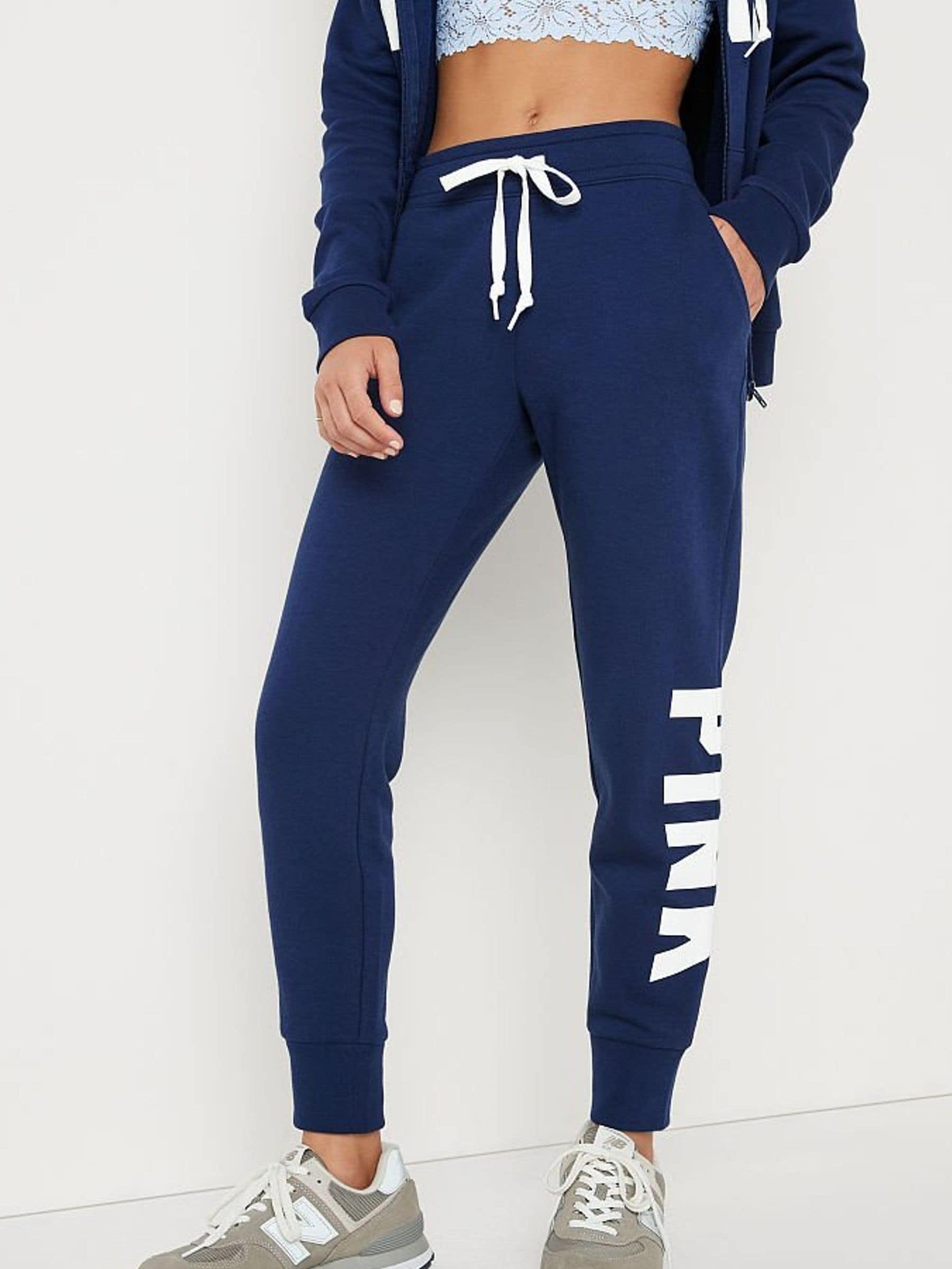 Navy Blue Fleece Lounge Jogger - Image 1 of 4