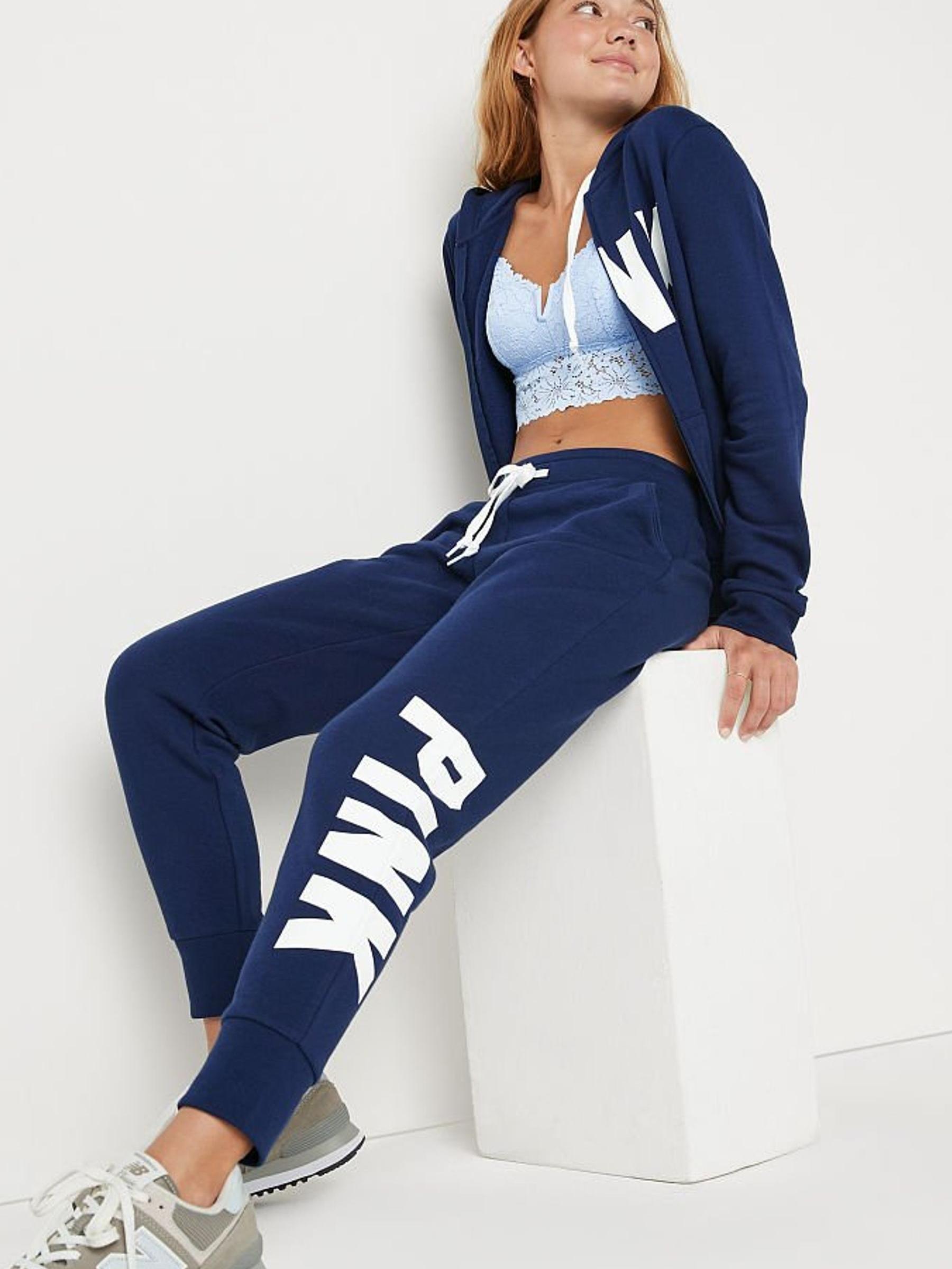 Navy Blue Fleece Lounge Jogger - Image 3 of 4