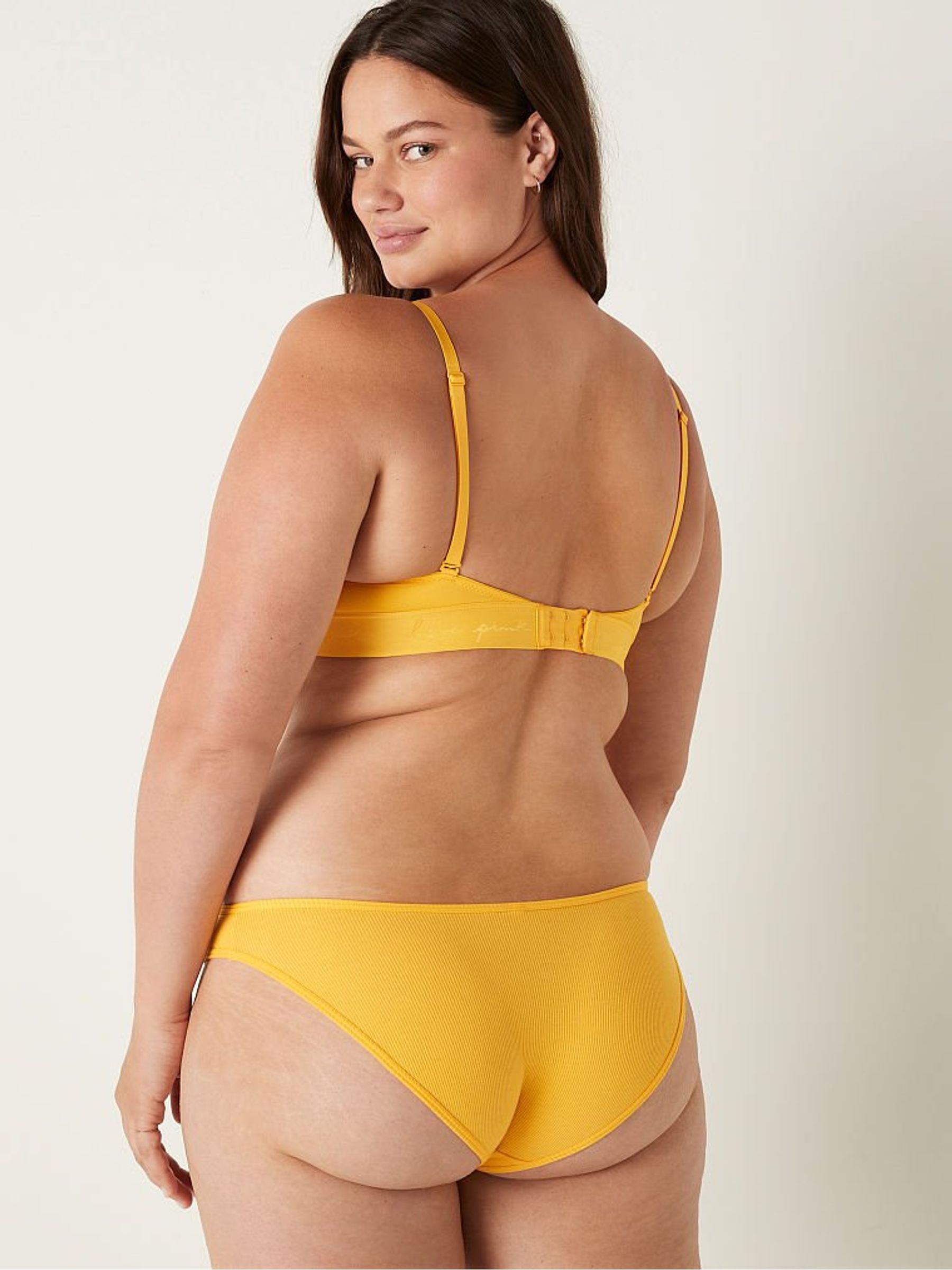Maize Yellow Smooth Non Wired Push Up T-Shirt Bra - Image 2 of 5