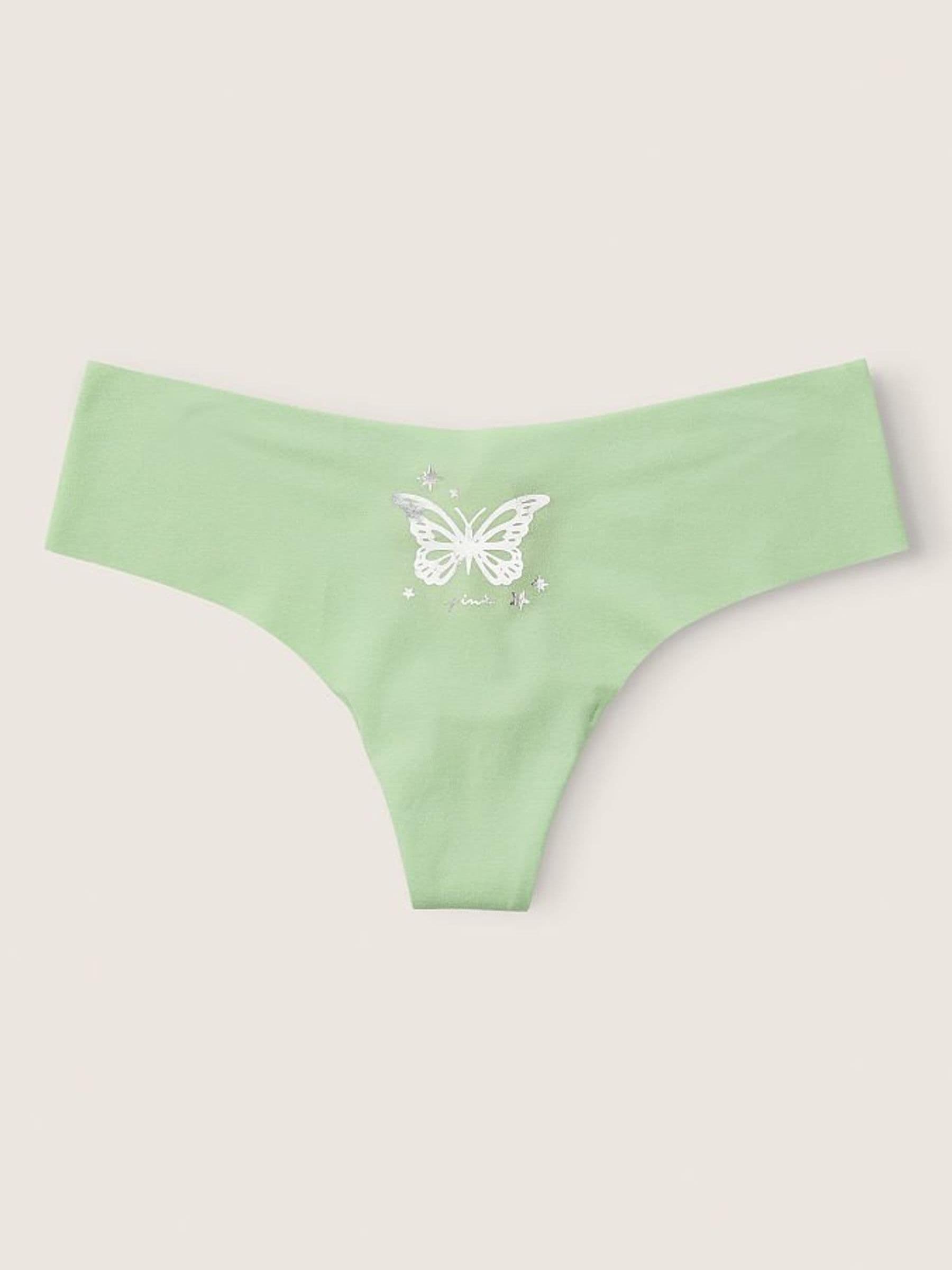 Soft Jade with Graphic Green No Show Thong Knickers - Image 1 of 2