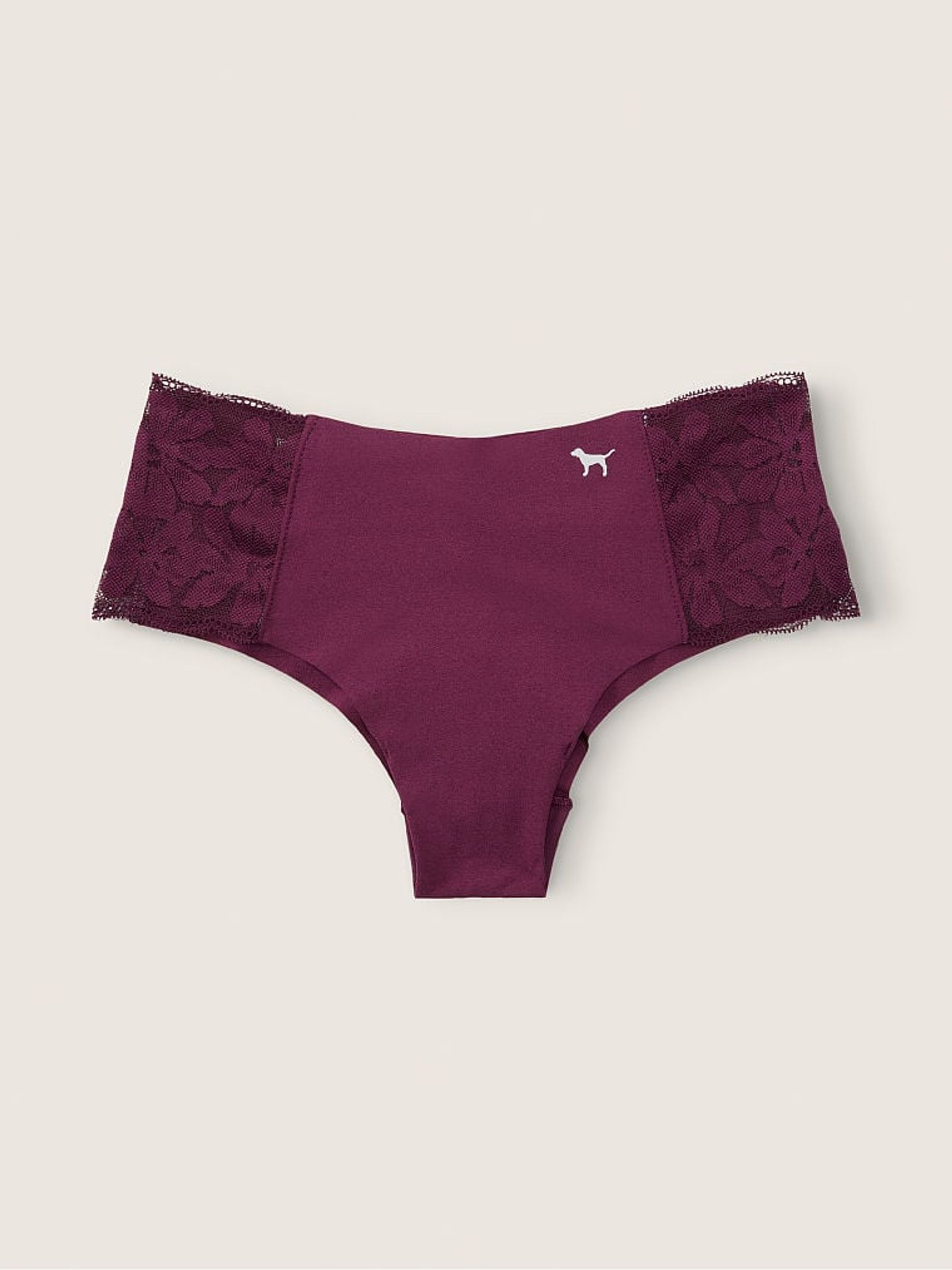 Rich Maroon Red No Show Cheeky Knickers - Image 2 of 2