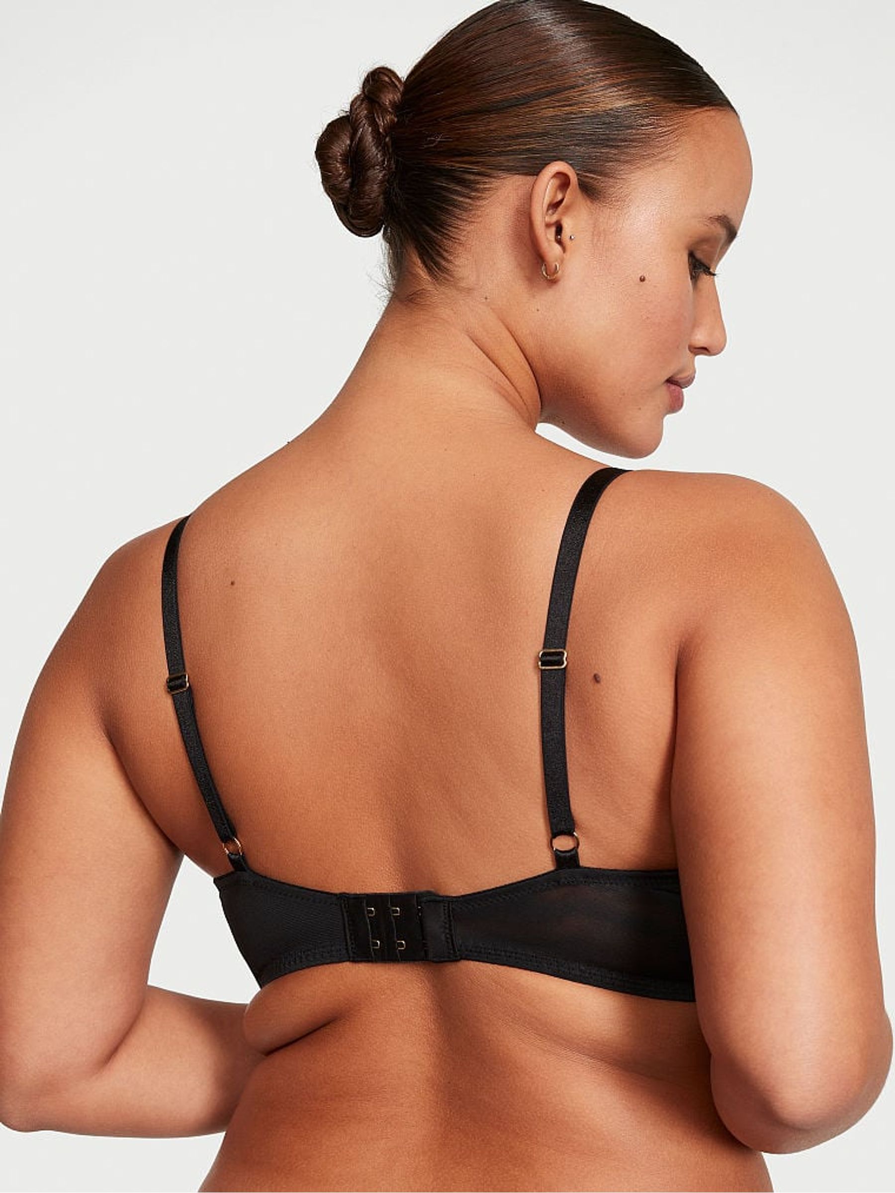 Pink Ziggy Demi Embroidered Bra - Image 2 of 3