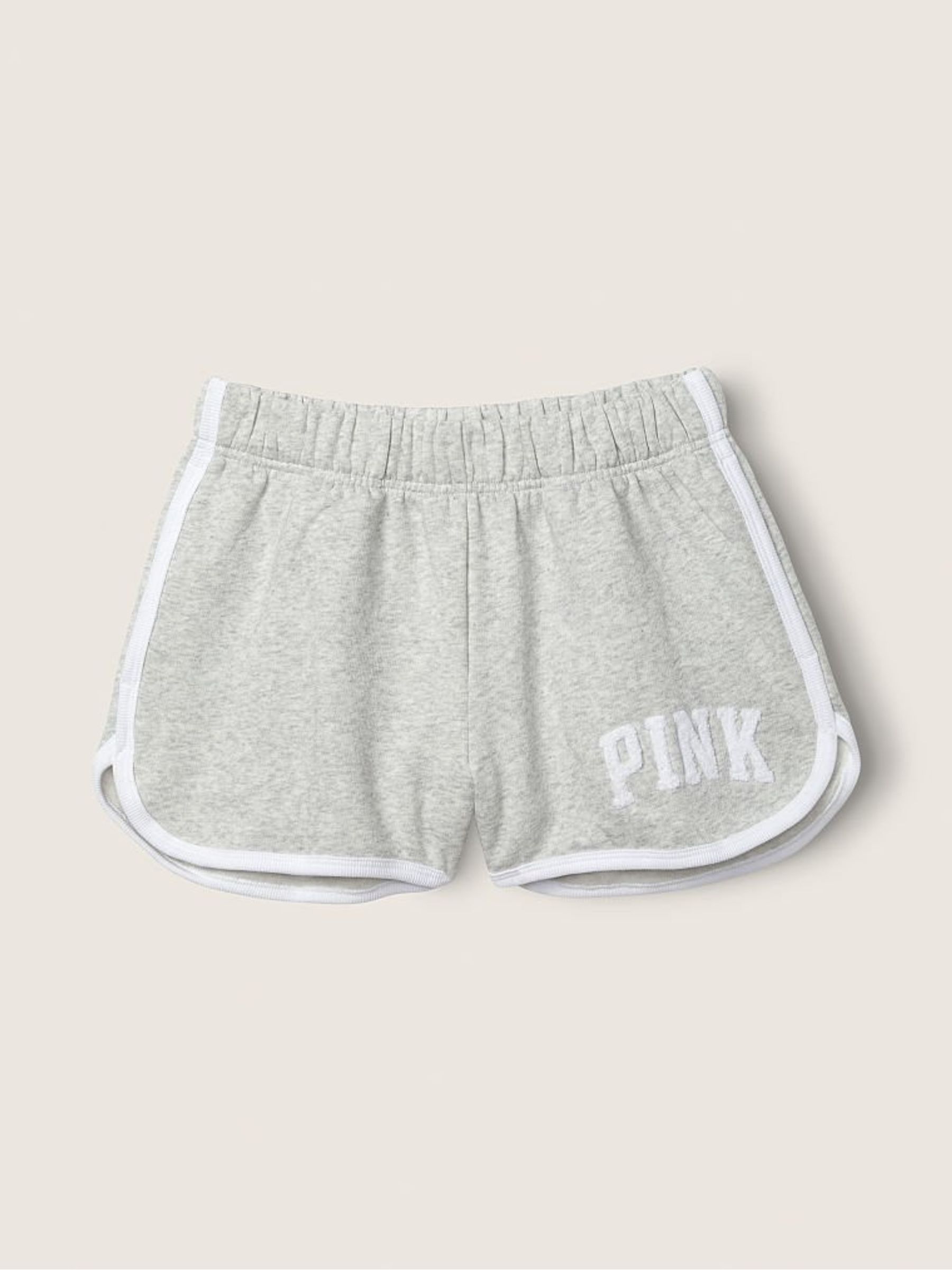 Heather Stone Grey Fleece Varsity Short - Image 4 of 4