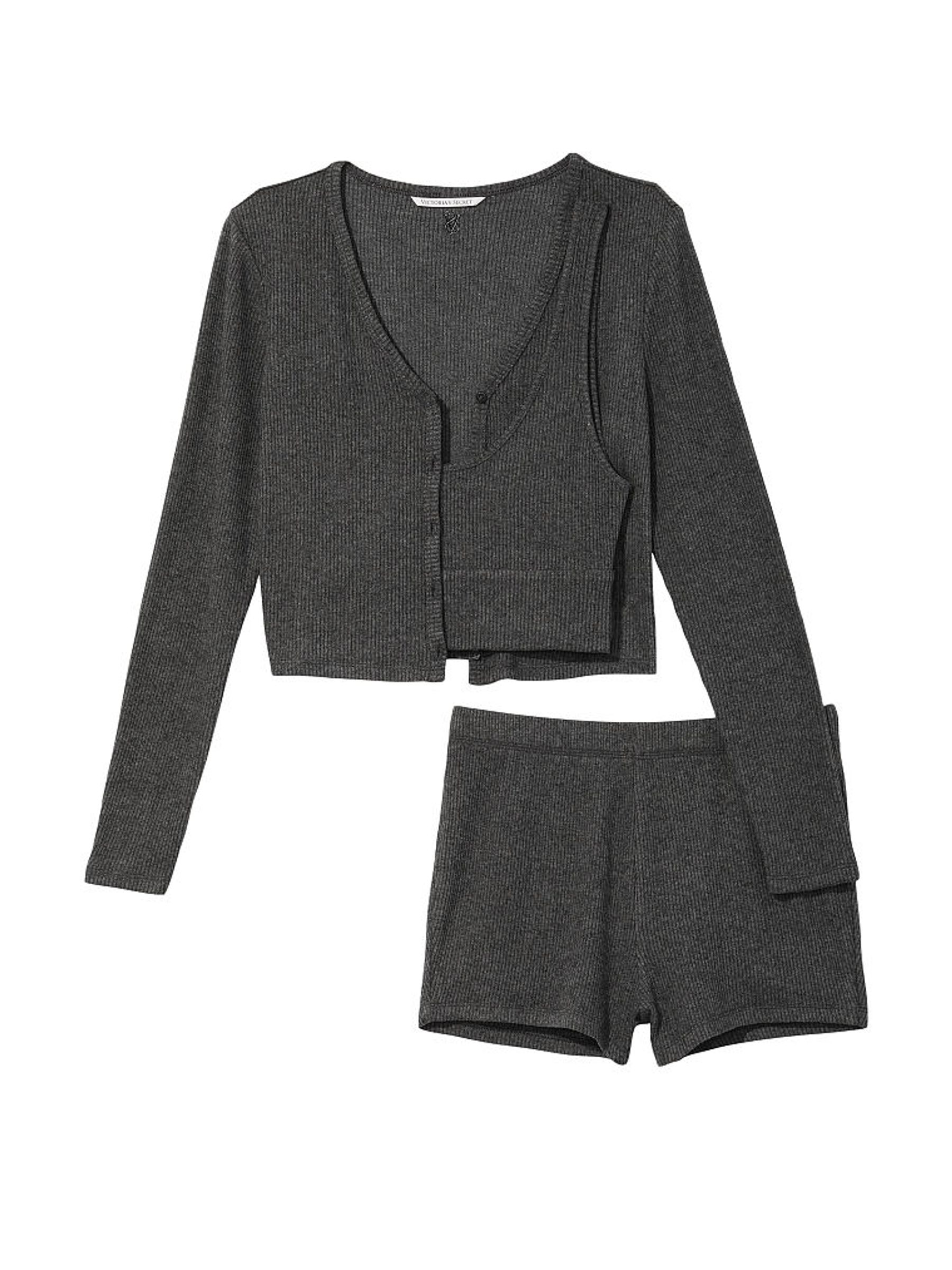Stone Grey Cosy Knit 3 Piece Set - Image 3 of 3