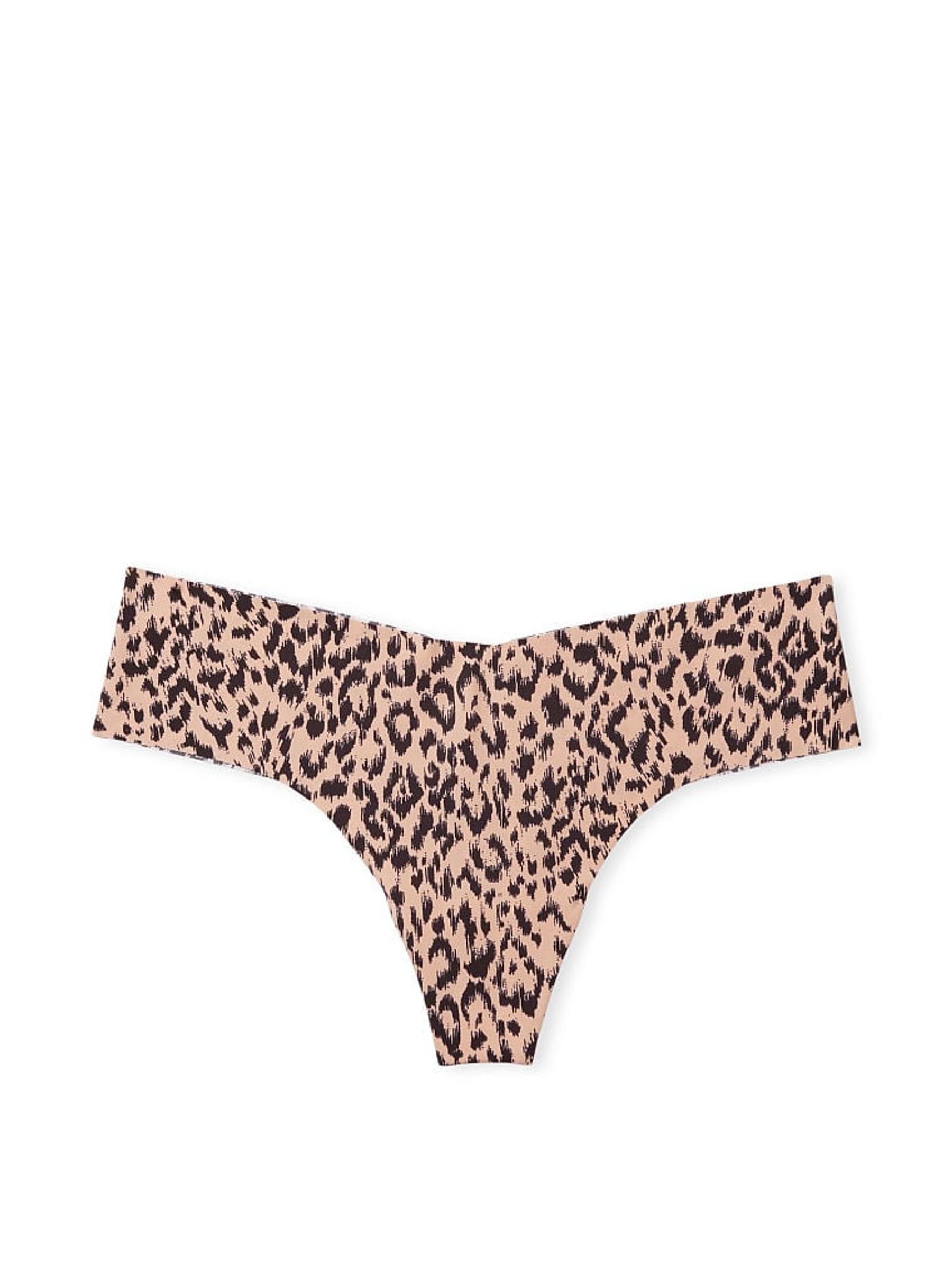 Camo Leopard Thong No-Show Knickers - Image 3 of 3