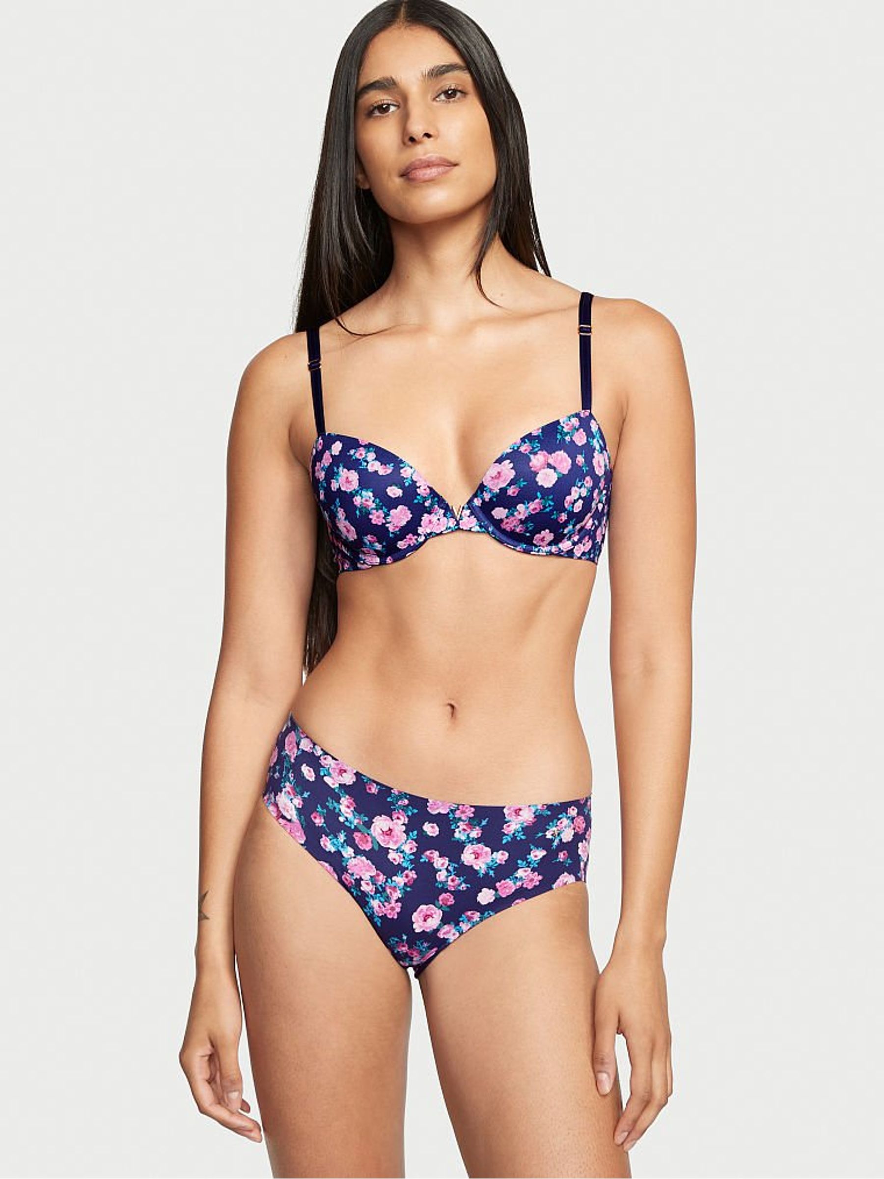 Fall Blooms Blue Smooth Hipster Knickers - Image 3 of 4