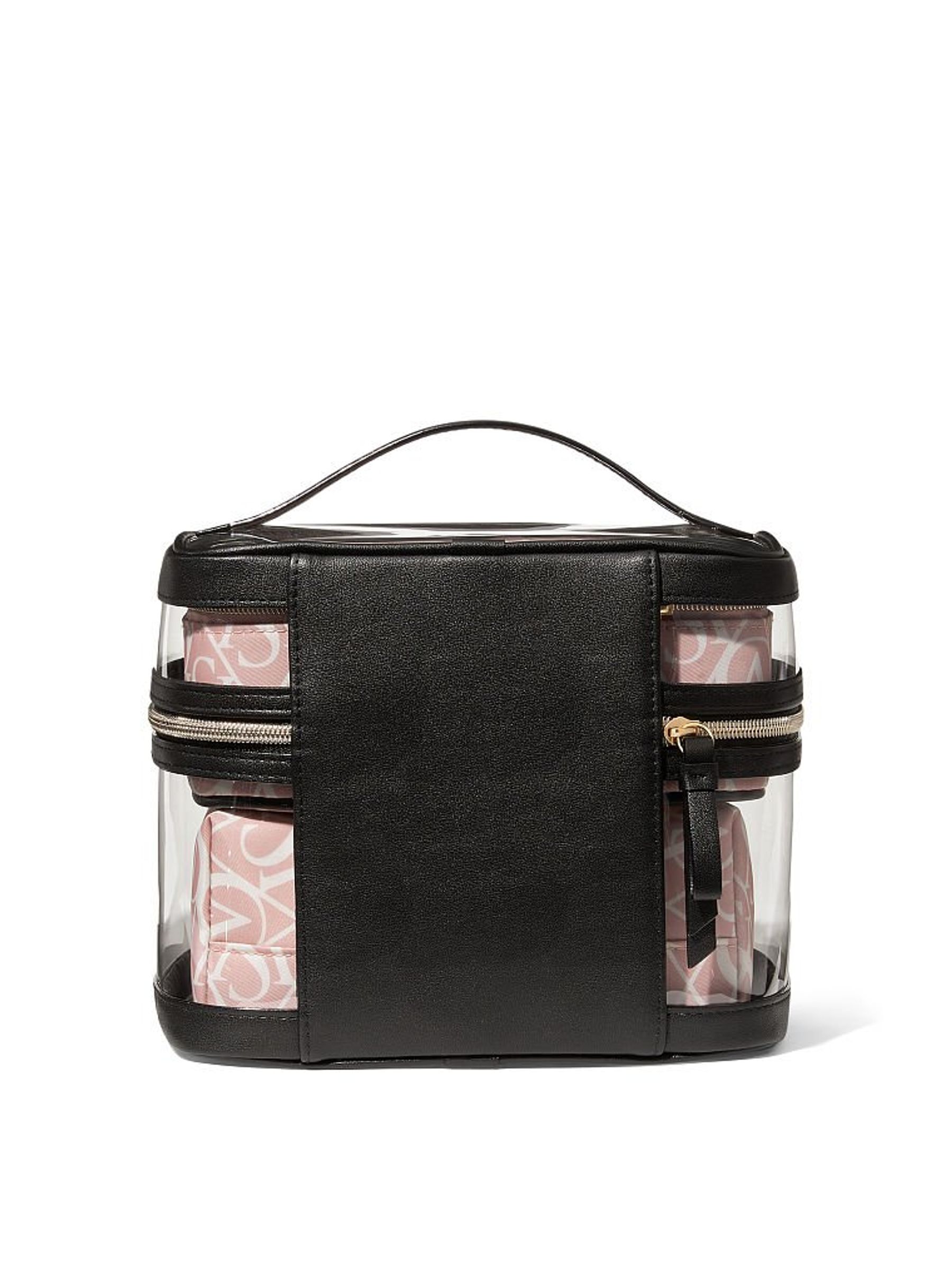 Black Pink Logo 4 in 1 Makeup Bag - Image 3 of 4